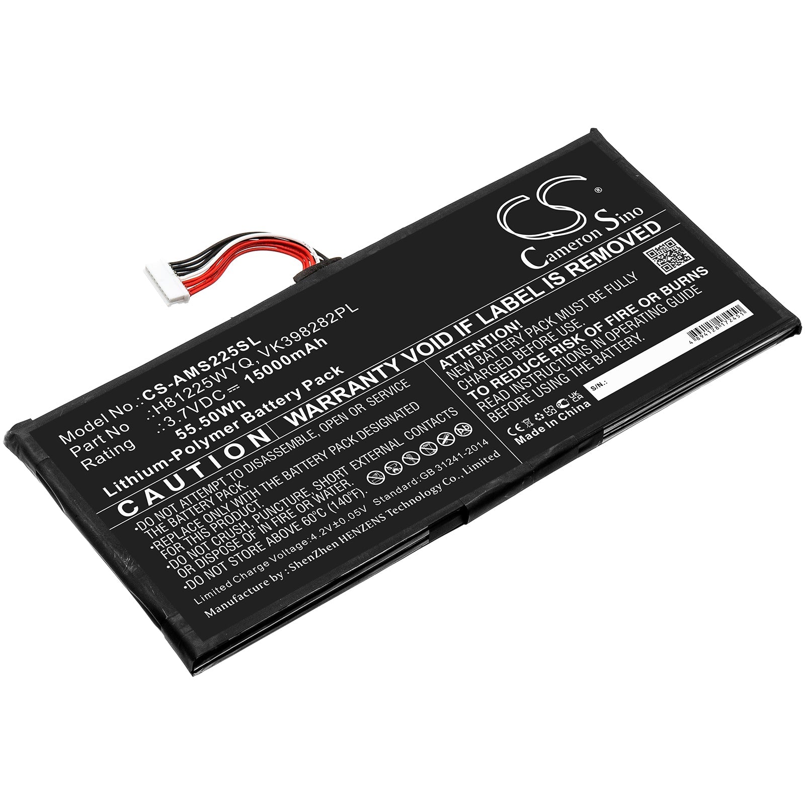 Li-Polymer, Diagnostic Scanner Battery fits Autel Maxisys Elite, 3.7V, 15000mAh Diagnostic Scanner Cameron Sino Technology Limited