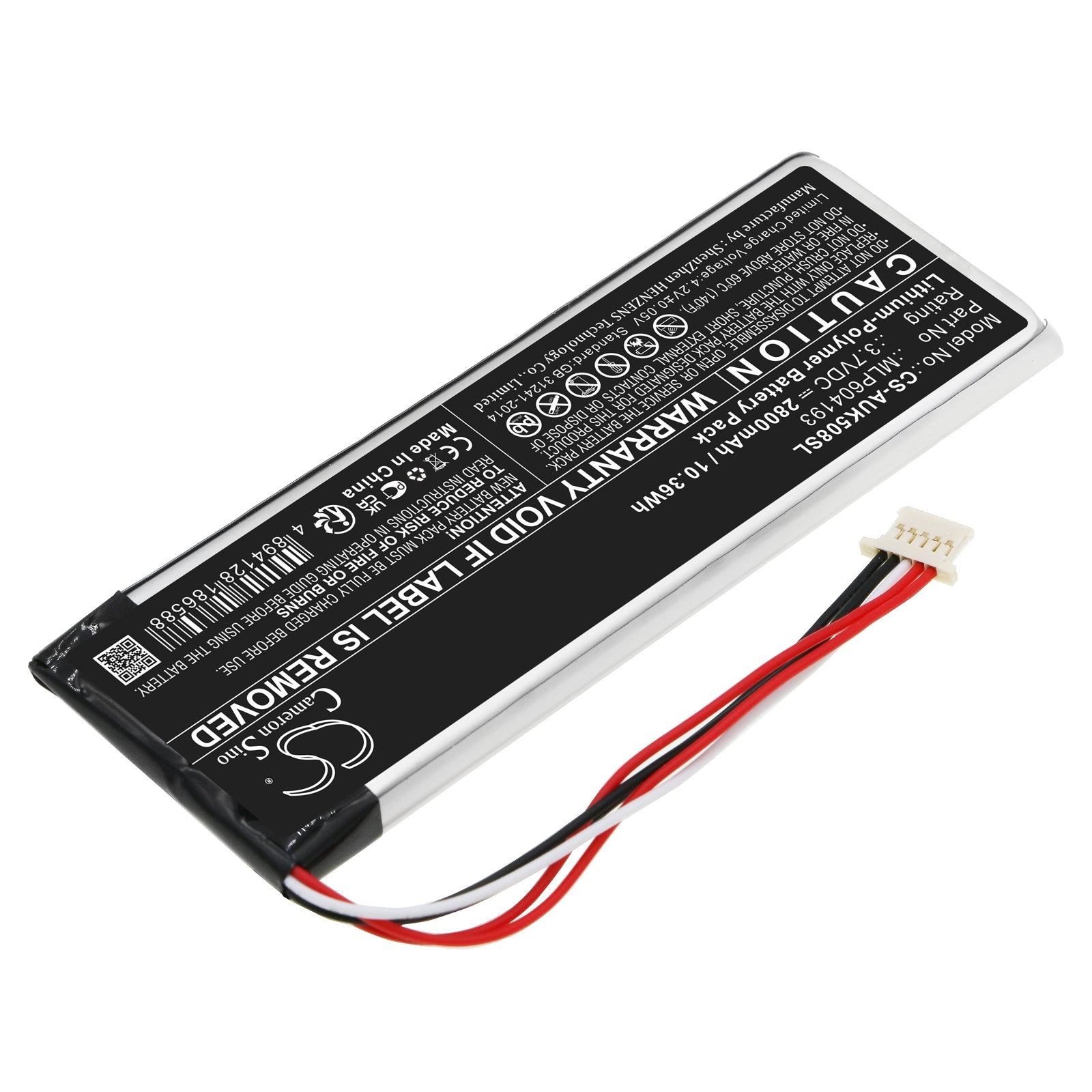 Li-Polymer, Diagnostic Scanner Battery fits Autel Maxitpms Ts508, Maxitpms Ts508k, 3.7V, 2800mAh Diagnostic Scanner Cameron Sino Technology Limited