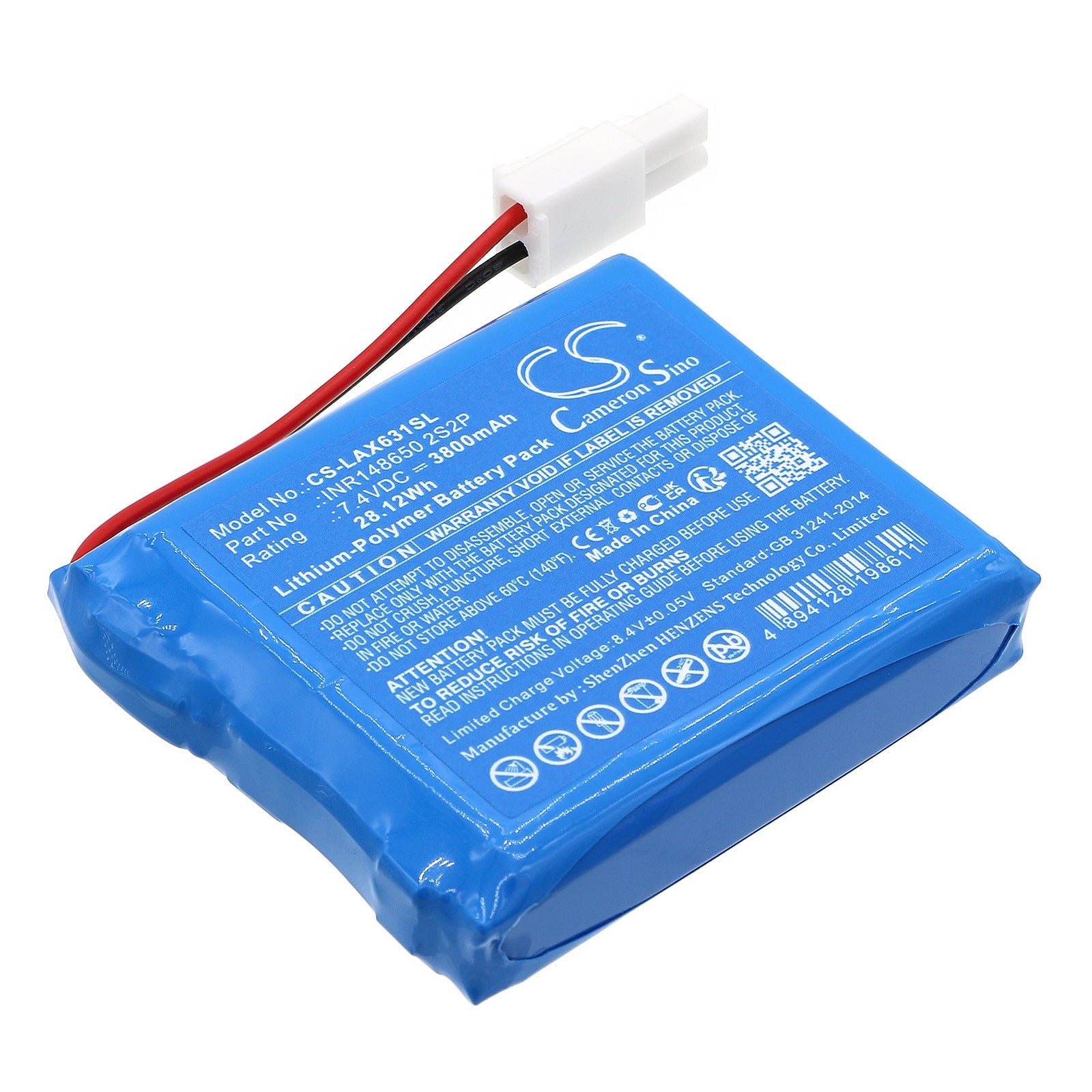 Li-Polymer, Diagnostic Scanner Battery fits Launch X631, X631+, 7.4V, 3800mAh Diagnostic Scanner Cameron Sino Technology Limited