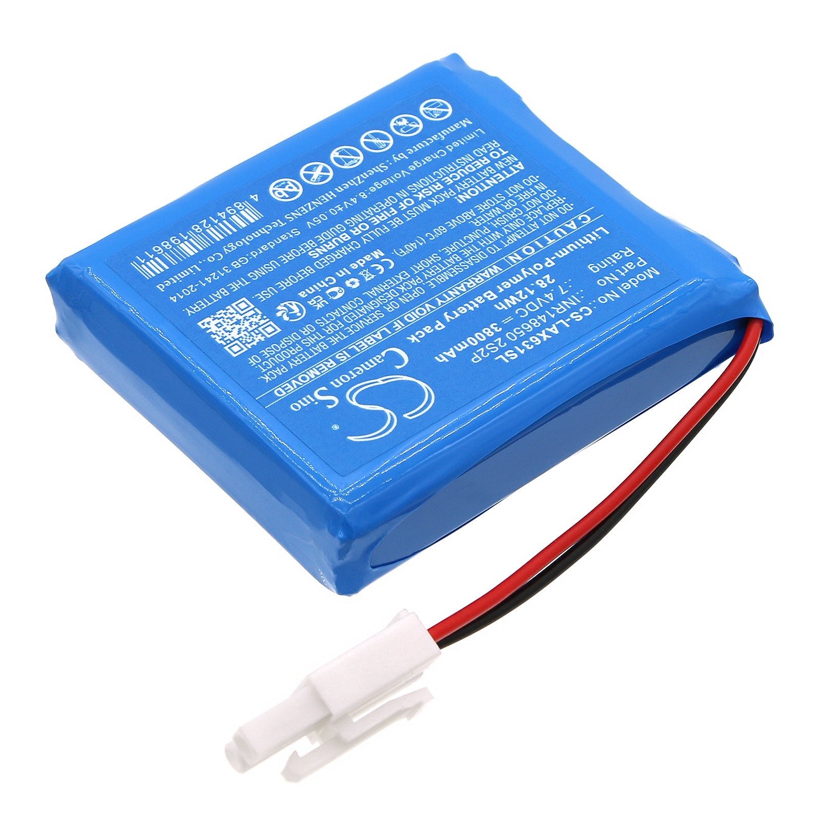 Li-Polymer, Diagnostic Scanner Battery fits Launch X631, X631+, 7.4V, 3800mAh Diagnostic Scanner Cameron Sino Technology Limited
