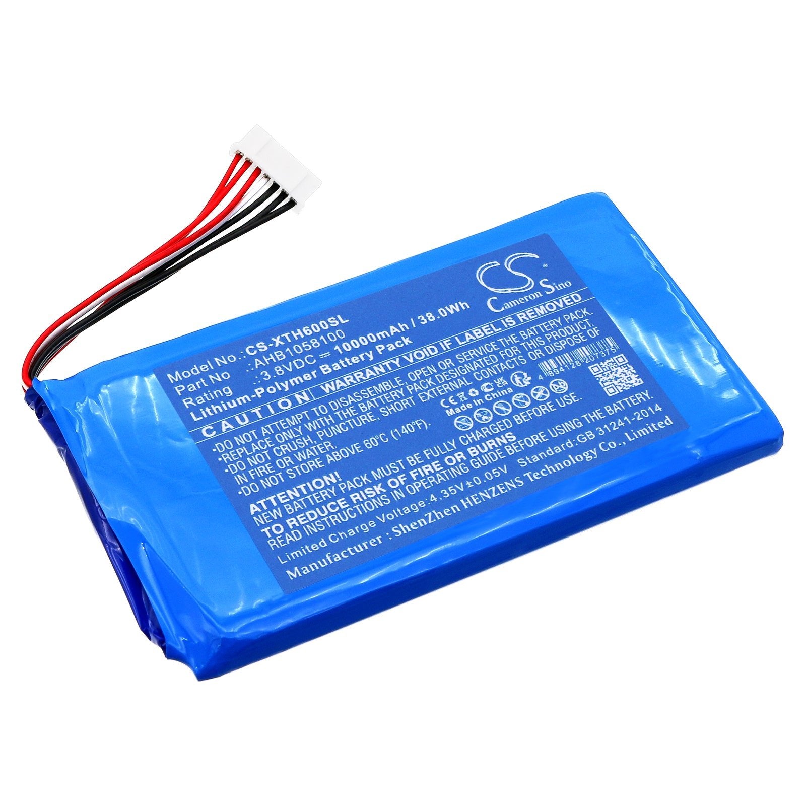 Li-Polymer, Diagnostic Scanner Battery fits Xtool Autopropad G2 Key Programmer 8, D8 Bt Scan Tools, 3.8V, 10000mAh Diagnostic Scanner Cameron Sino Technology Limited
