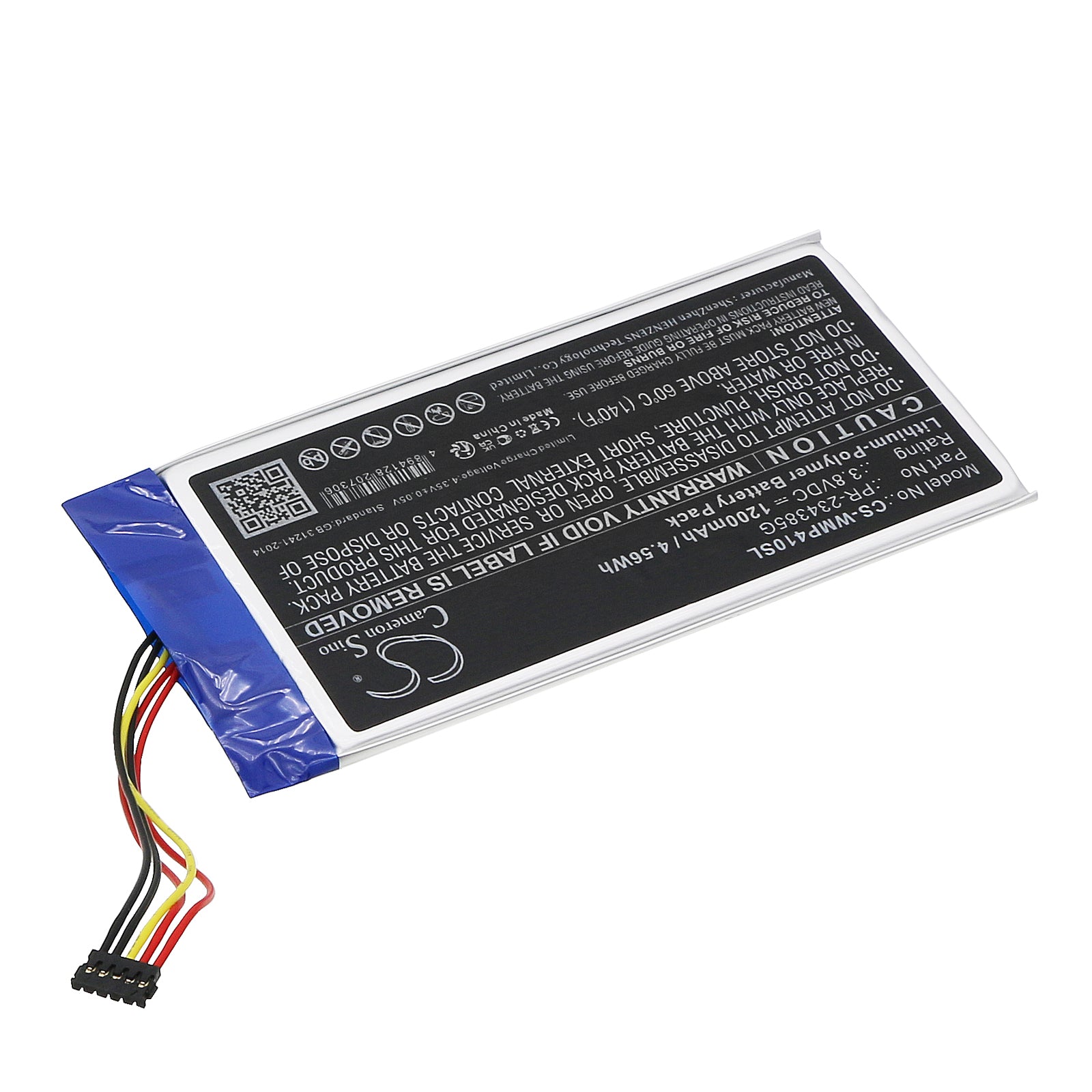 Li-Polymer, Digital Drawing Pad Battery fits Wacom Ctl4100, Ctl-4100/k0-c, 3.8V, 1200mAh Digital Drawing Pad Cameron Sino Technology Limited