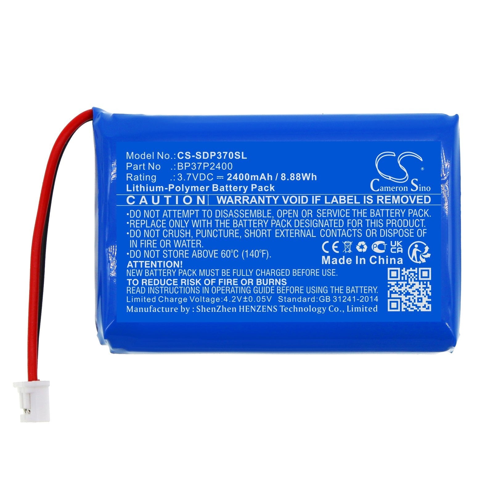 Li-Polymer, Dog Collar Battery fits Dogtra Grain Valley Special Edition O, Pathfinder, 3.7V, 2400mAh Dog Collar Cameron Sino Technology Limited