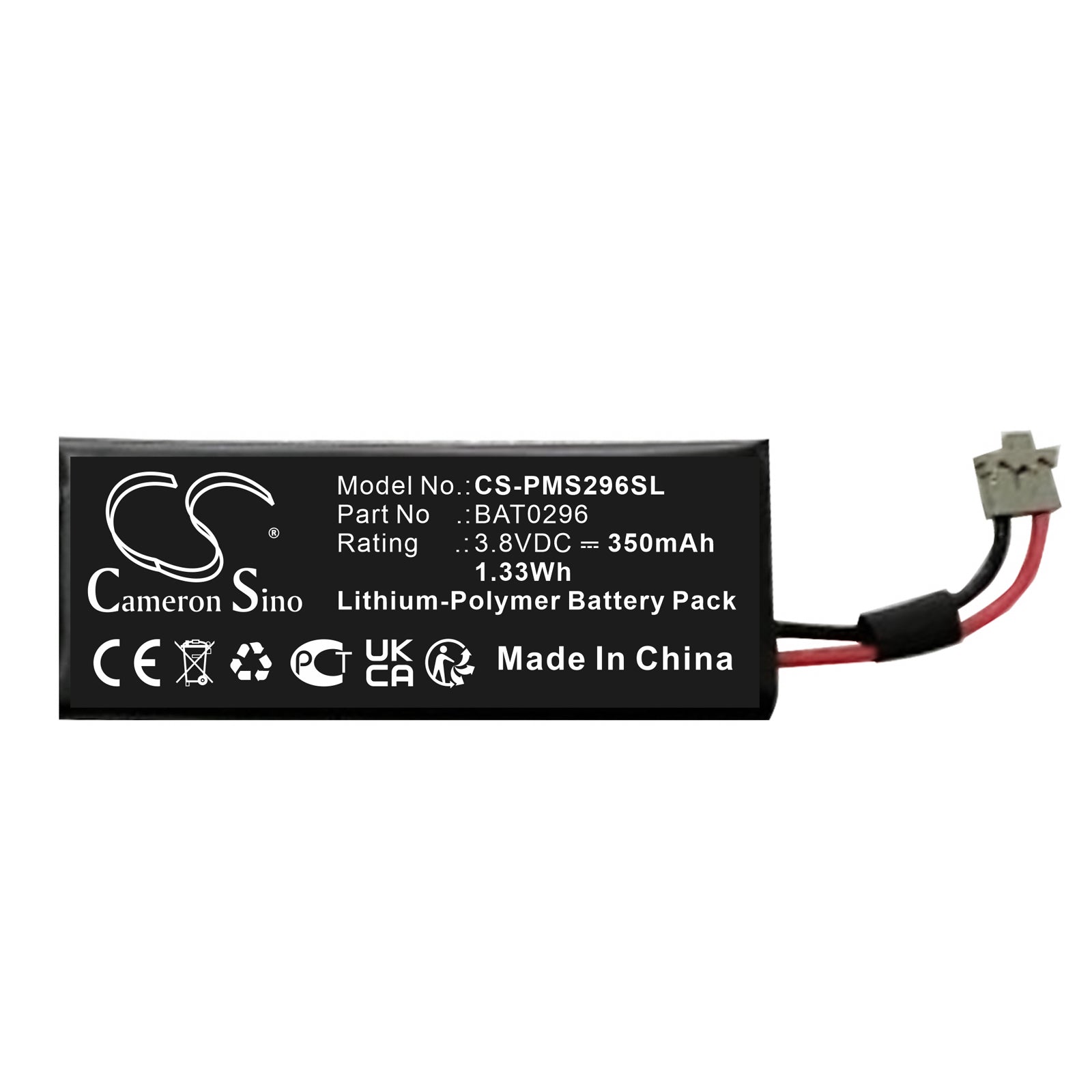 Li-Polymer, E-cigarette Battery fits Philip Morris Iqos, 3.8V, 350mAh E-cigarette Cameron Sino Technology Limited