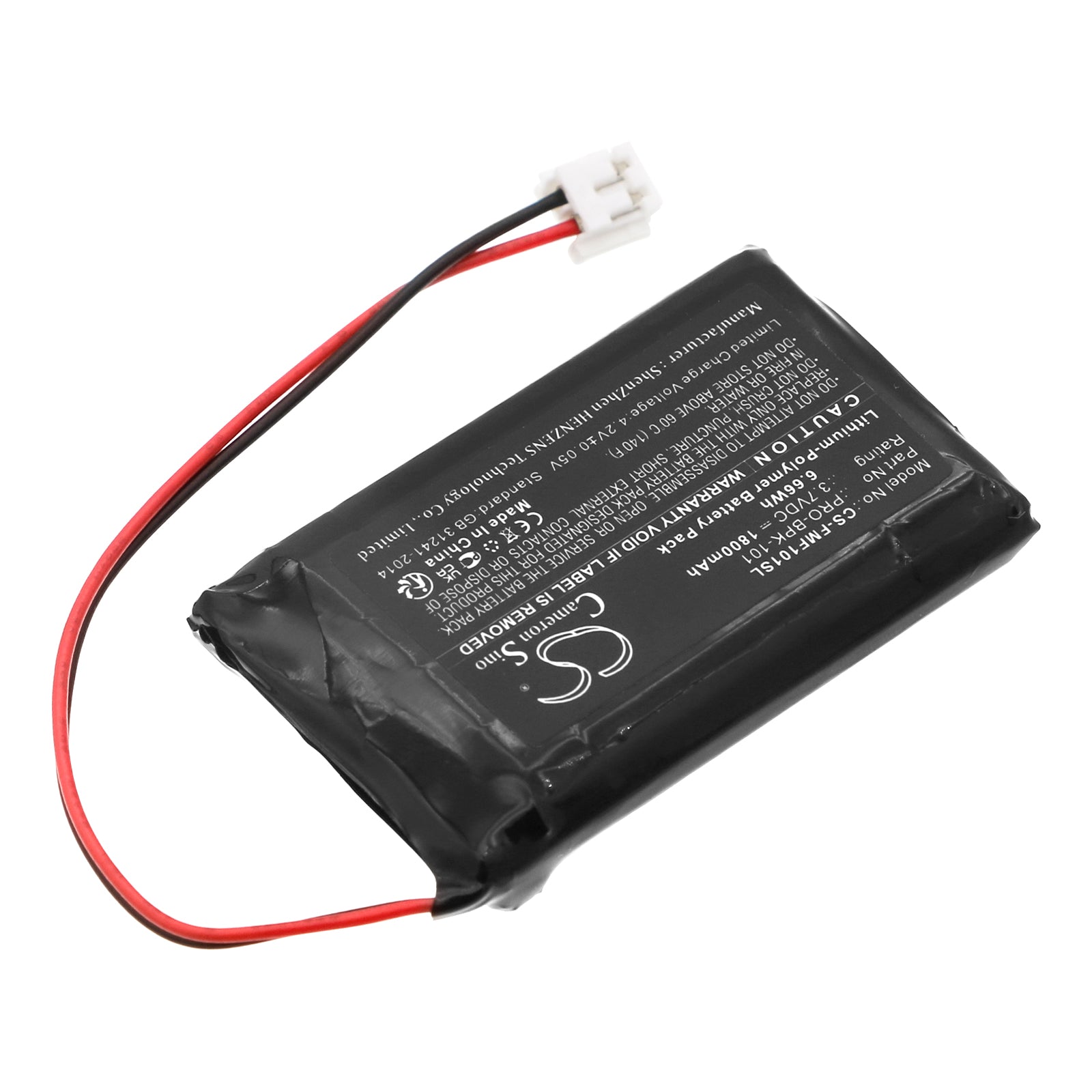 Li-Polymer, Electronic Tuner Battery fits Fishman Fender Acoustasonic, Fluence, 3.7V, 1800mAh Electronic Tuner Cameron Sino Technology Limited