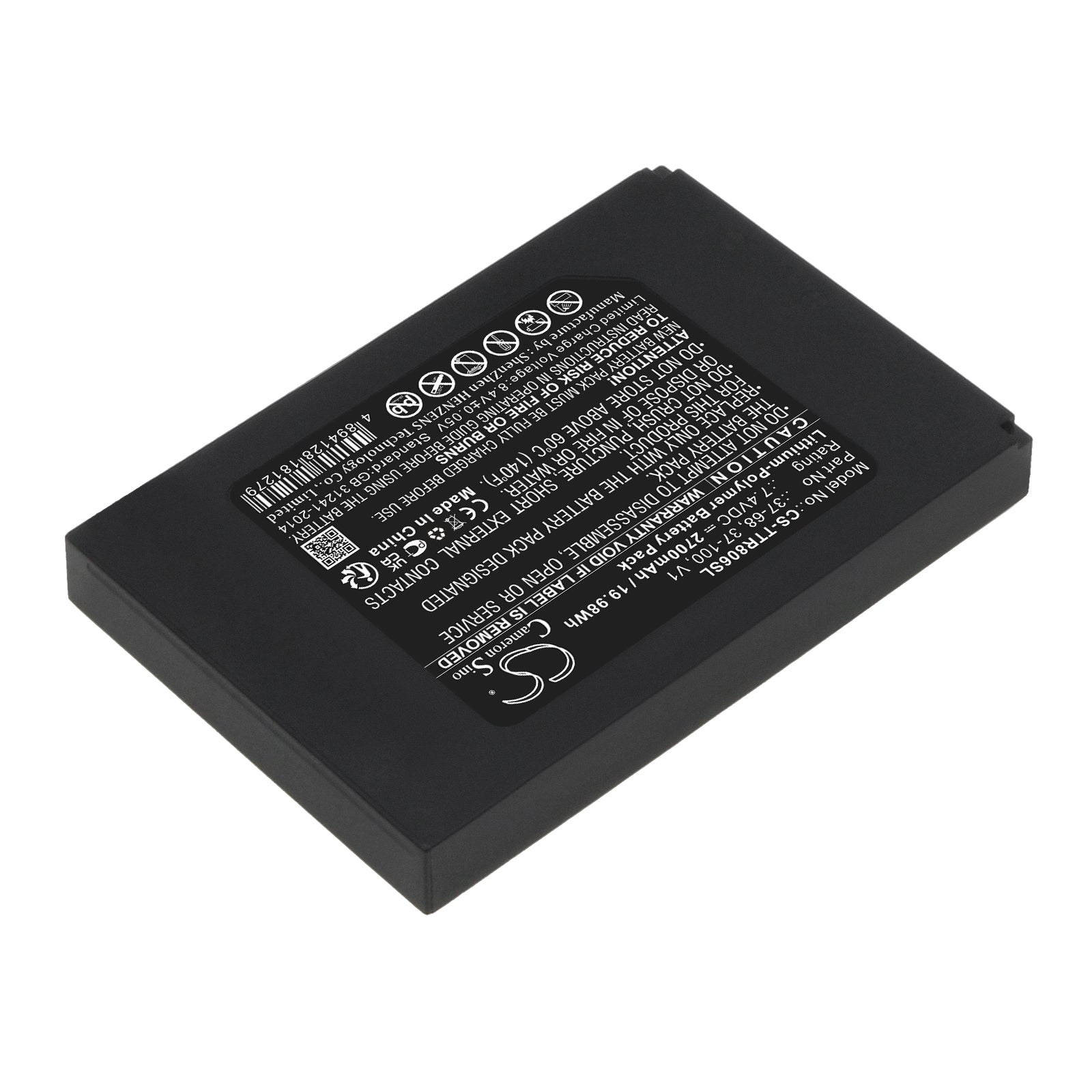 Li-Polymer, Equipment, Survey, Test Battery fits Triplett 8066, Camview Ip Pro-8w Hd Cctv Test, 7.4V, 2700mAh Equipment, Survey, Test Cameron Sino Technology Limited