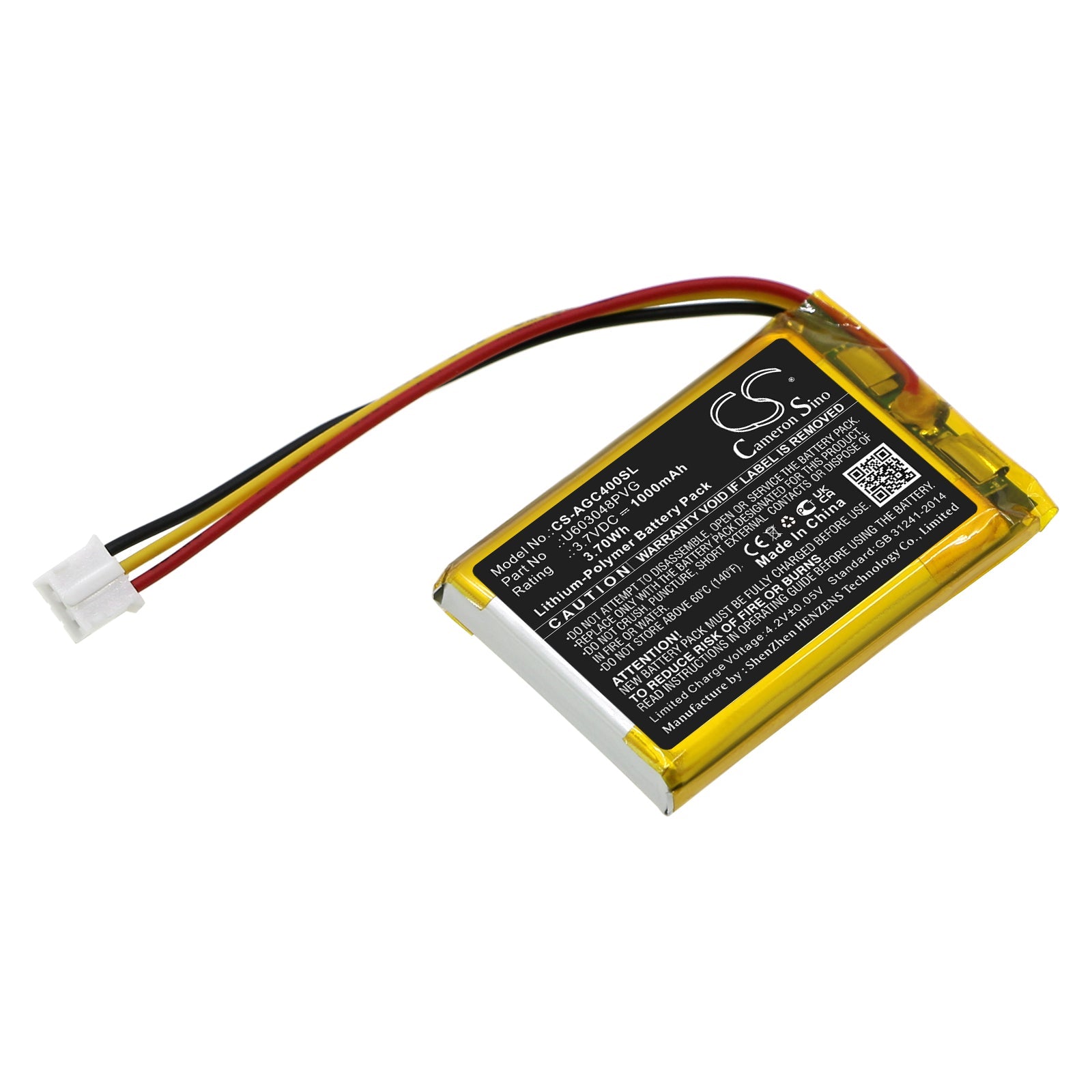 Li-Polymer, Game Console Battery fits Astro C40 Tr Wireless Controller, Gaming C40 Tr Wireless Control, 3.7V, 1000mAh Game Console Cameron Sino Technology Limited