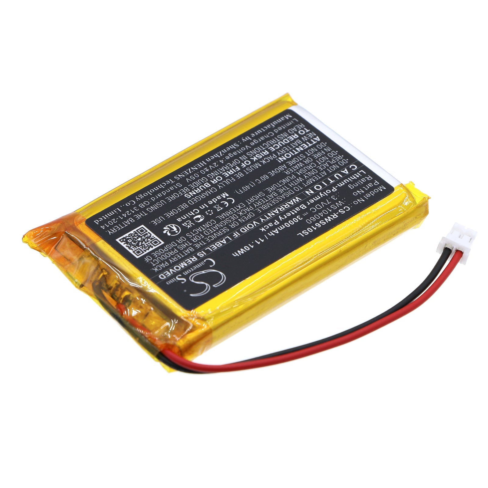 Li-Polymer, Game Console Battery fits Raspberry Raspberry Pi, Raspberry Pi 2b, 3.7V, 3000mAh Game Console Cameron Sino Technology Limited