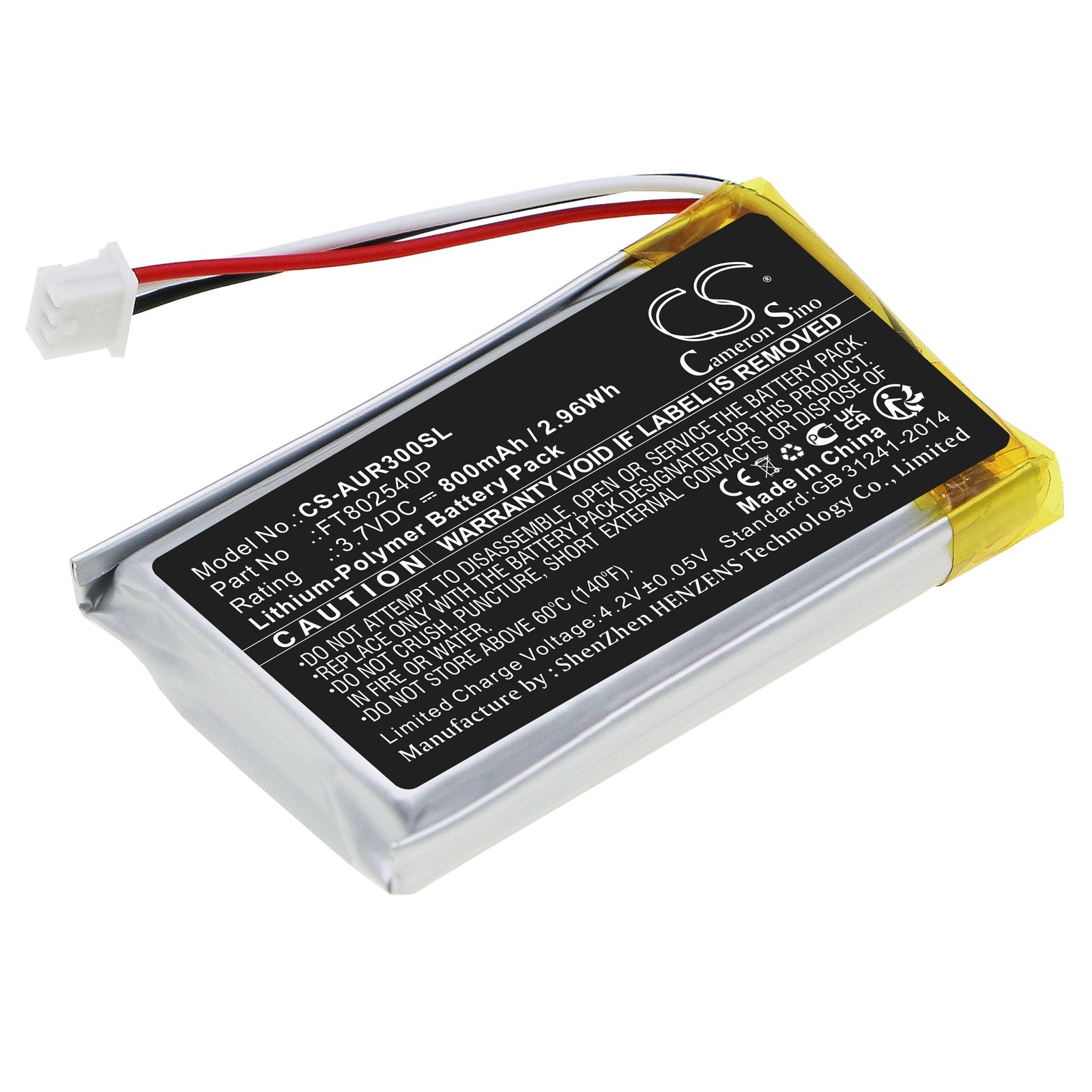 Li-Polymer, Keyboard,Mouse Battery fits Asus Rog Chakram, 3.7V, 800mAh Keyboard,Mouse Cameron Sino Technology Limited