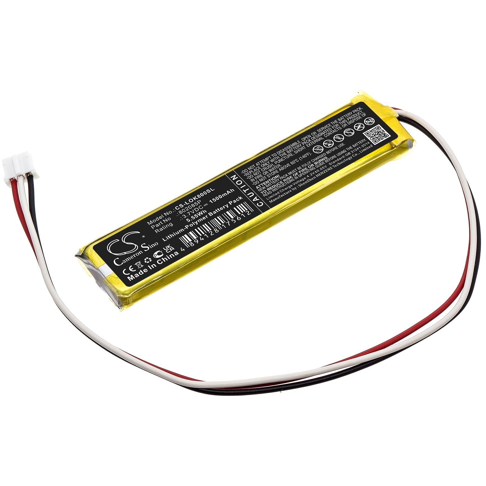 Li-Polymer, Keyboard,Mouse Battery fits Logitech K800, 3.7V, 1500mAh Keyboard,Mouse Cameron Sino Technology Limited