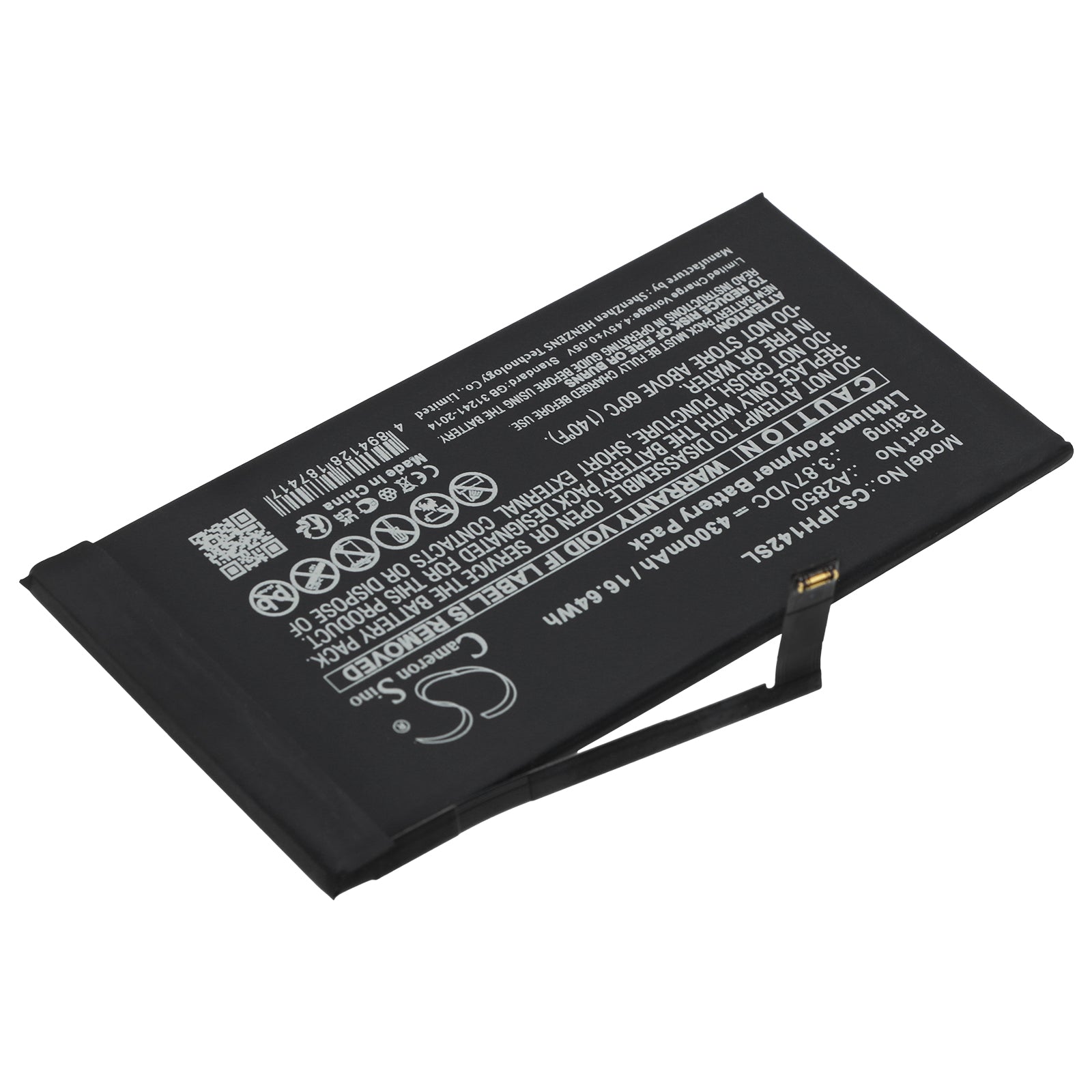 Li-Polymer, Mobile, SmartPhone Battery fits Apple Iphone 14 Plus, 3.87V, 4300mAh Mobile, SmartPhone Cameron Sino Technology Limited