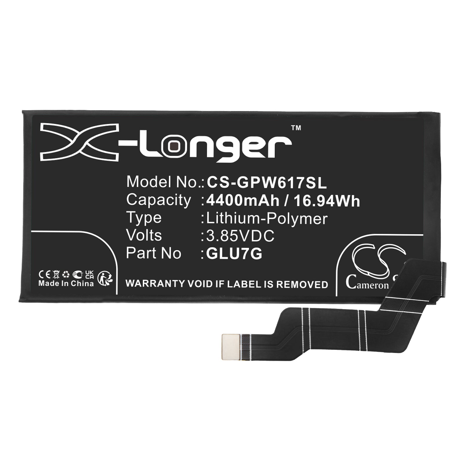 Li-Polymer, Mobile, SmartPhone Battery fits Google G1azg, Gb17l, 3.85V, 4400mAh Mobile, SmartPhone Cameron Sino Technology Limited