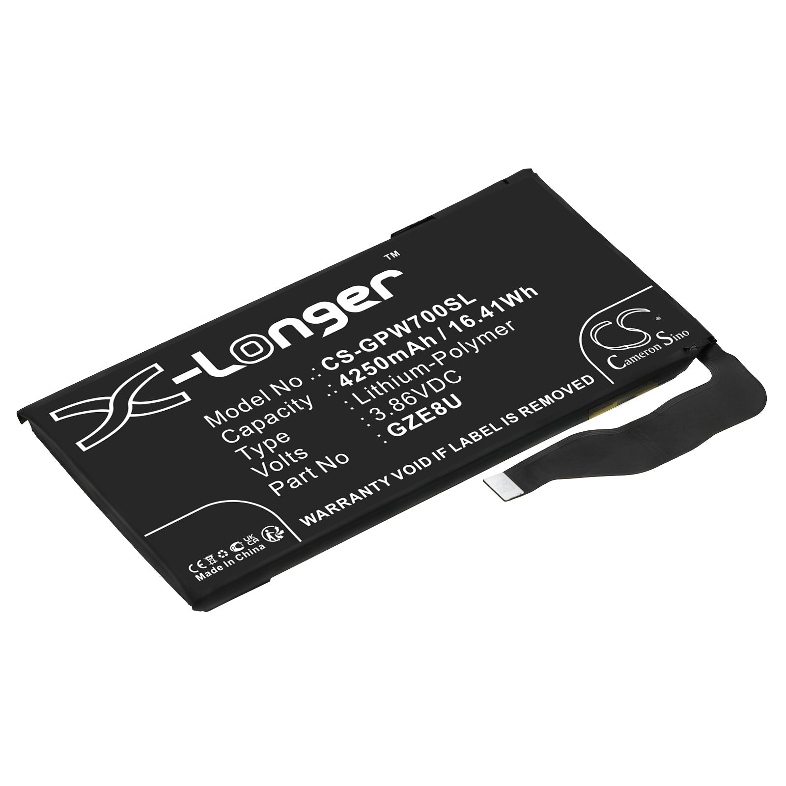 Li-Polymer, Mobile, SmartPhone Battery fits Google Gqml3, Gvu6c, 3.86V, 4250mAh Mobile, SmartPhone Cameron Sino Technology Limited