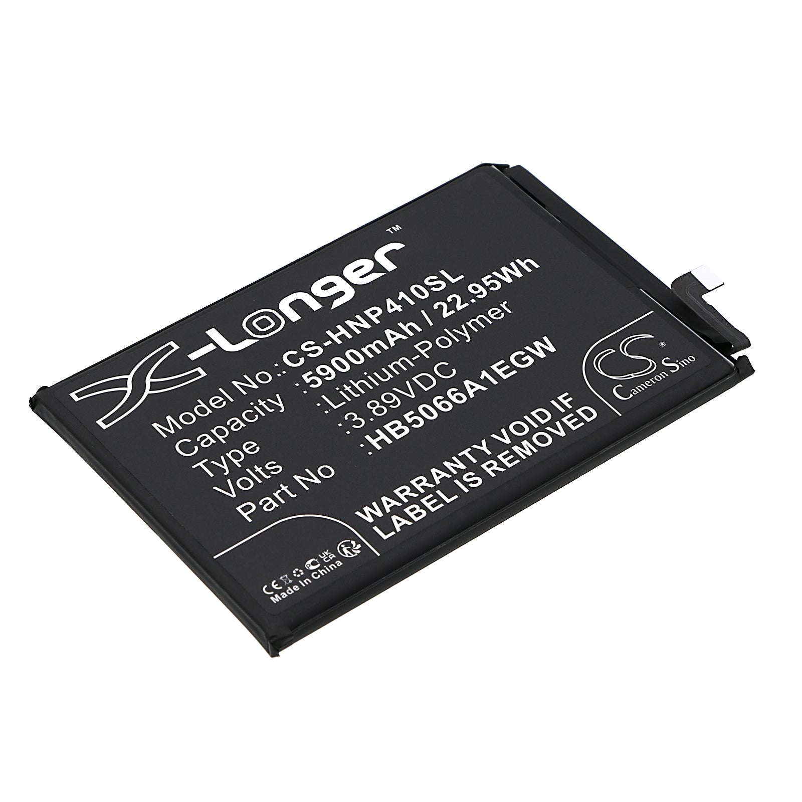 Li-Polymer, Mobile, SmartPhone Battery fits Honor Changwan 40 Plus, Play 40 Plus, 3.89V, 5900mAh Mobile, SmartPhone Cameron Sino Technology Limited