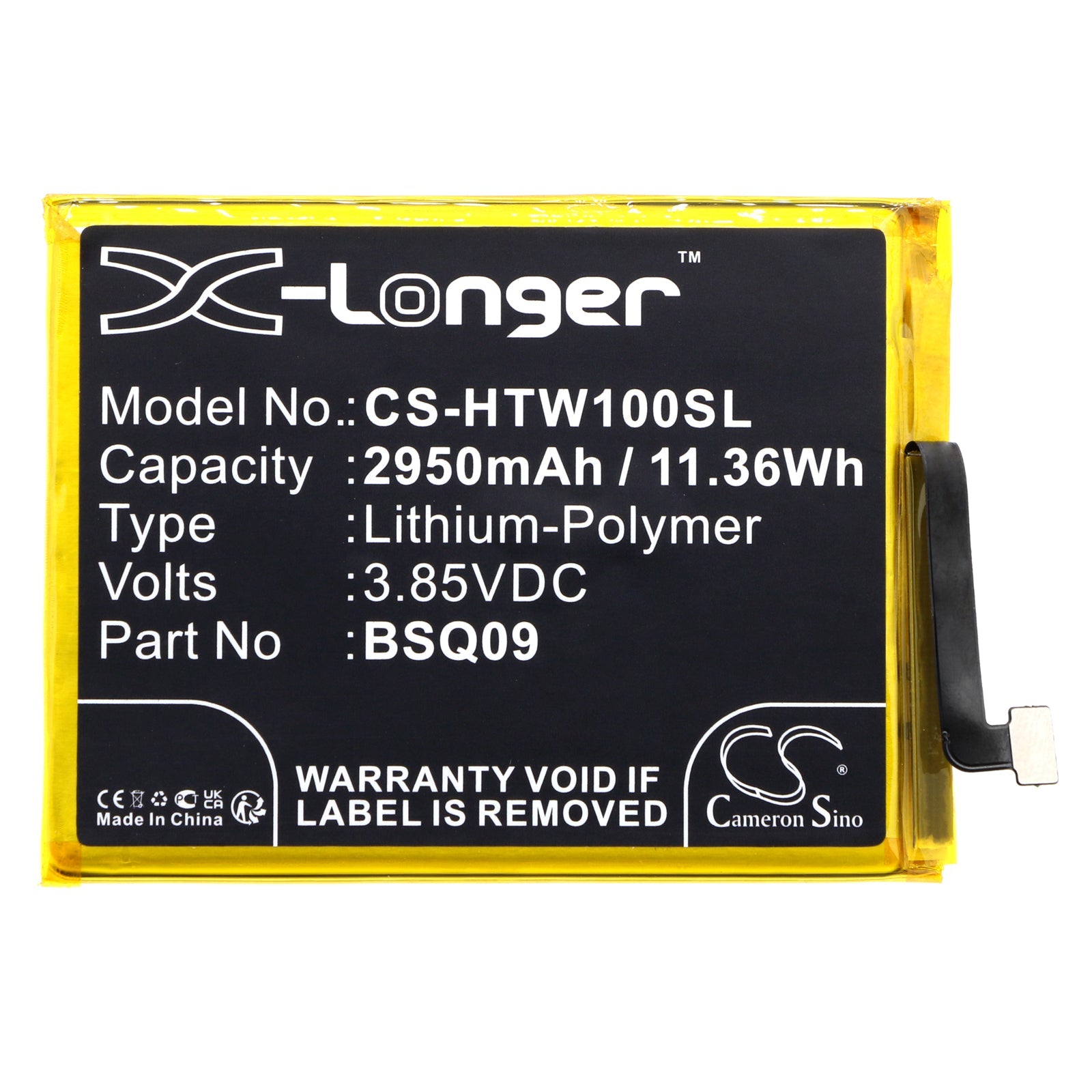 Li-Polymer, Mobile, SmartPhone Battery fits Htc Wildfire E1, Wildfire E1 Plus, 3.85V, 2950mAh Mobile, SmartPhone Cameron Sino Technology Limited