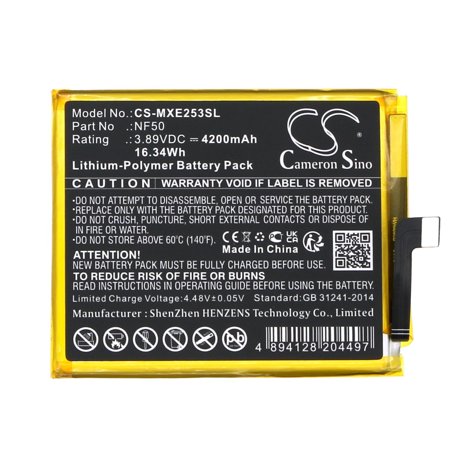 Li-Polymer, Mobile, SmartPhone Battery fits Motorola Egde 2022, Xt2205-3, 3.89V, 4200mAh Mobile & SmartPhone Cameron Sino Technology Limited