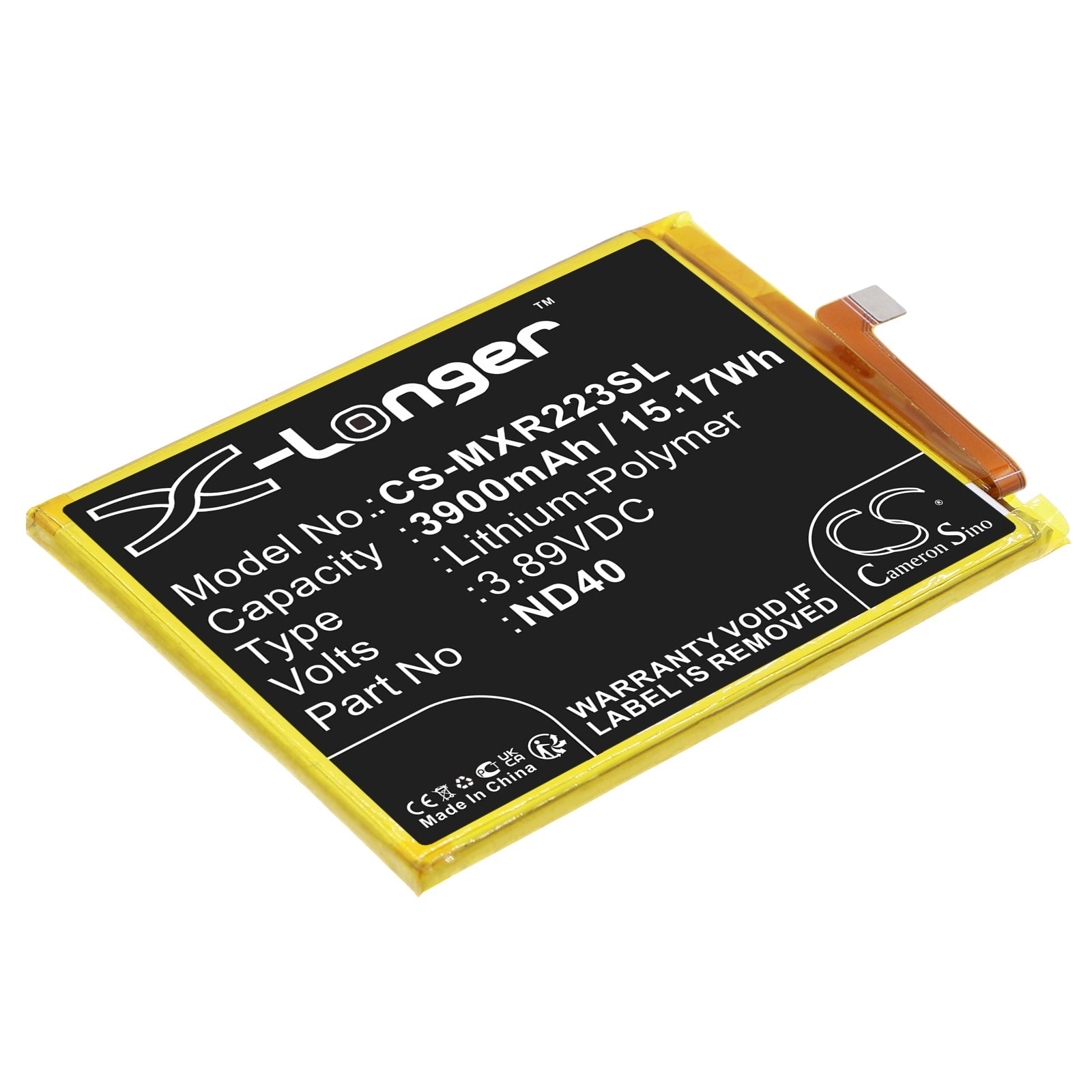 Li-Polymer, Mobile, SmartPhone Battery fits Motorola Moto Edge 30, Moto Edge 30 5g, 3.89V, 3900mAh Mobile & SmartPhone Cameron Sino Technology Limited