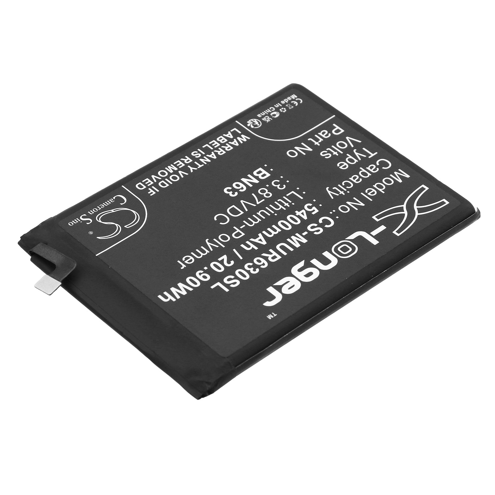 Li-Polymer, Mobile, SmartPhone Battery fits Redmi 10 Prime, 22011119ti, 3.87V, 5400mAh Mobile, SmartPhone Cameron Sino Technology Limited