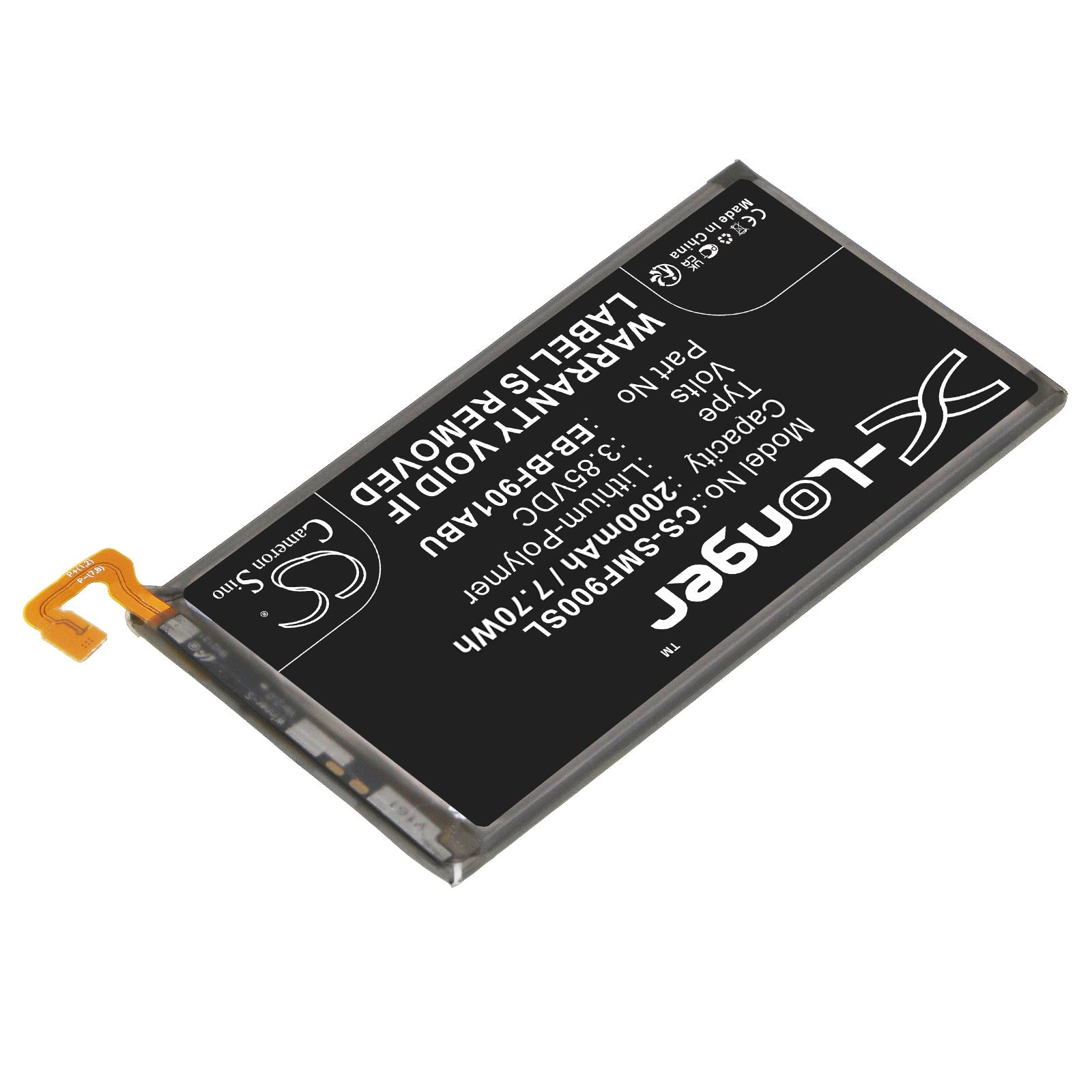 Li - Polymer, Mobile, SmartPhone Battery fits Samsung Fold, Scv44, 3.85V, 2000mAh - Batterybuyer.ca
