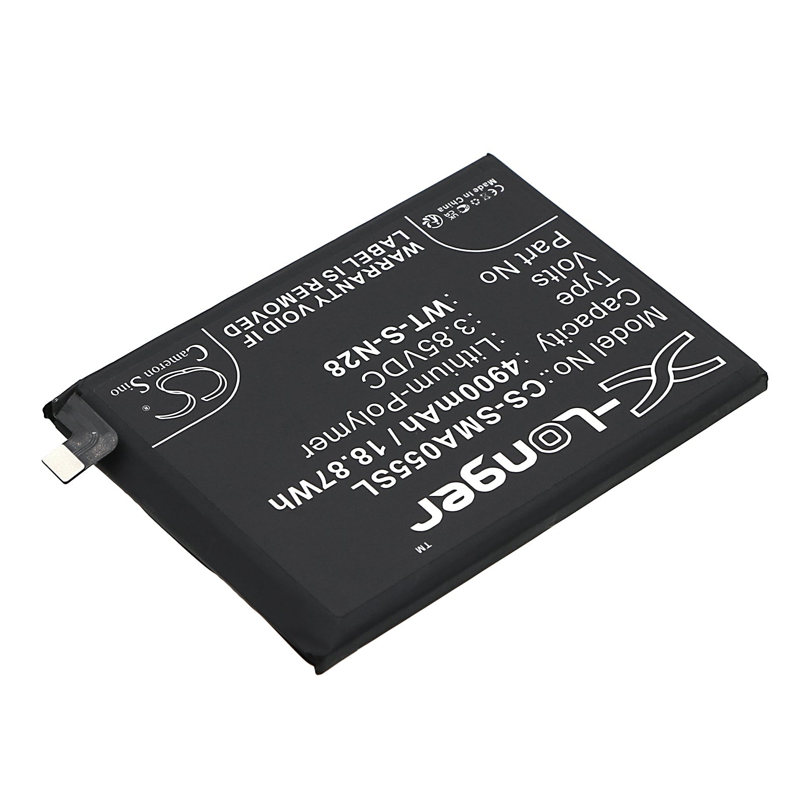 Li-Polymer, Mobile, SmartPhone Battery fits Samsung Galaxy A05 2023, Sm-a055f, 3.85V, 4900mAh Mobile & SmartPhone Cameron Sino Technology Limited