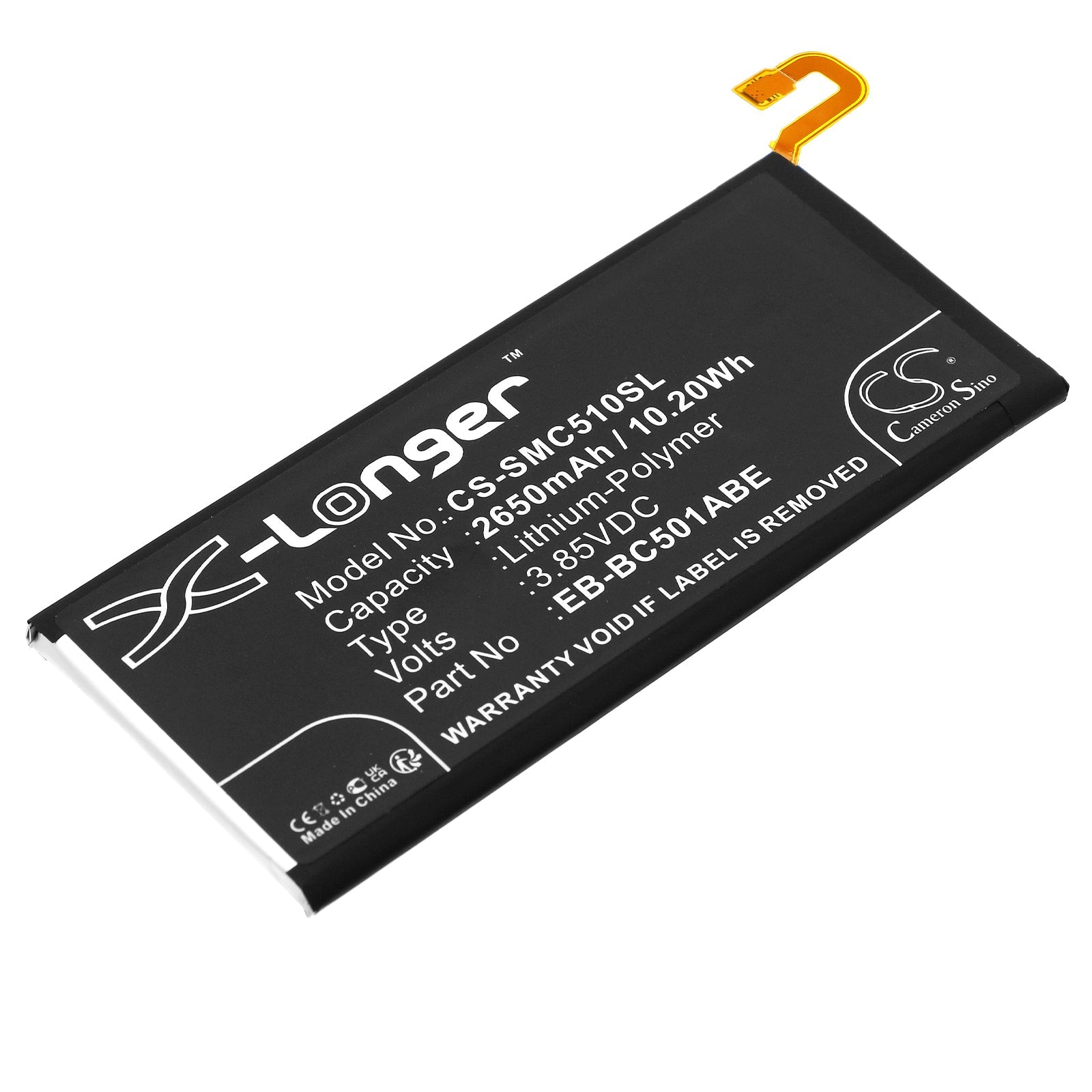 Li-Polymer, Mobile, SmartPhone Battery fits Samsung Galaxy C5 Pro, Galaxy C5 Pro Duos, 3.85V, 2650mAh Mobile & SmartPhone Cameron Sino Technology Limited