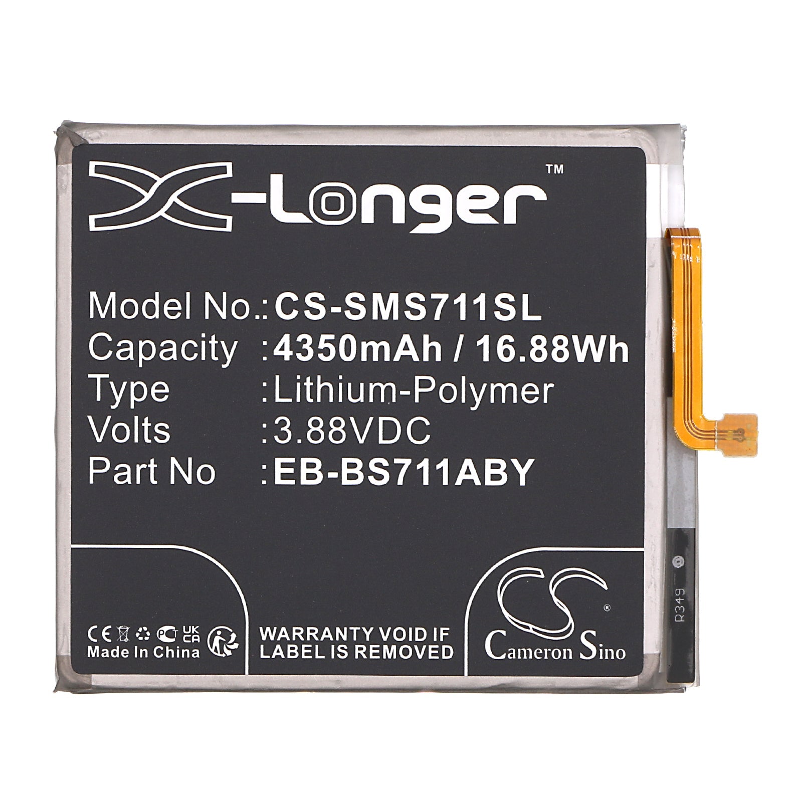 Li-Polymer, Mobile, SmartPhone Battery fits Samsung Galaxy S23 Fe, Galaxy S23 Fe 5g, 3.88V, 4350mAh Mobile & SmartPhone Cameron Sino Technology Limited
