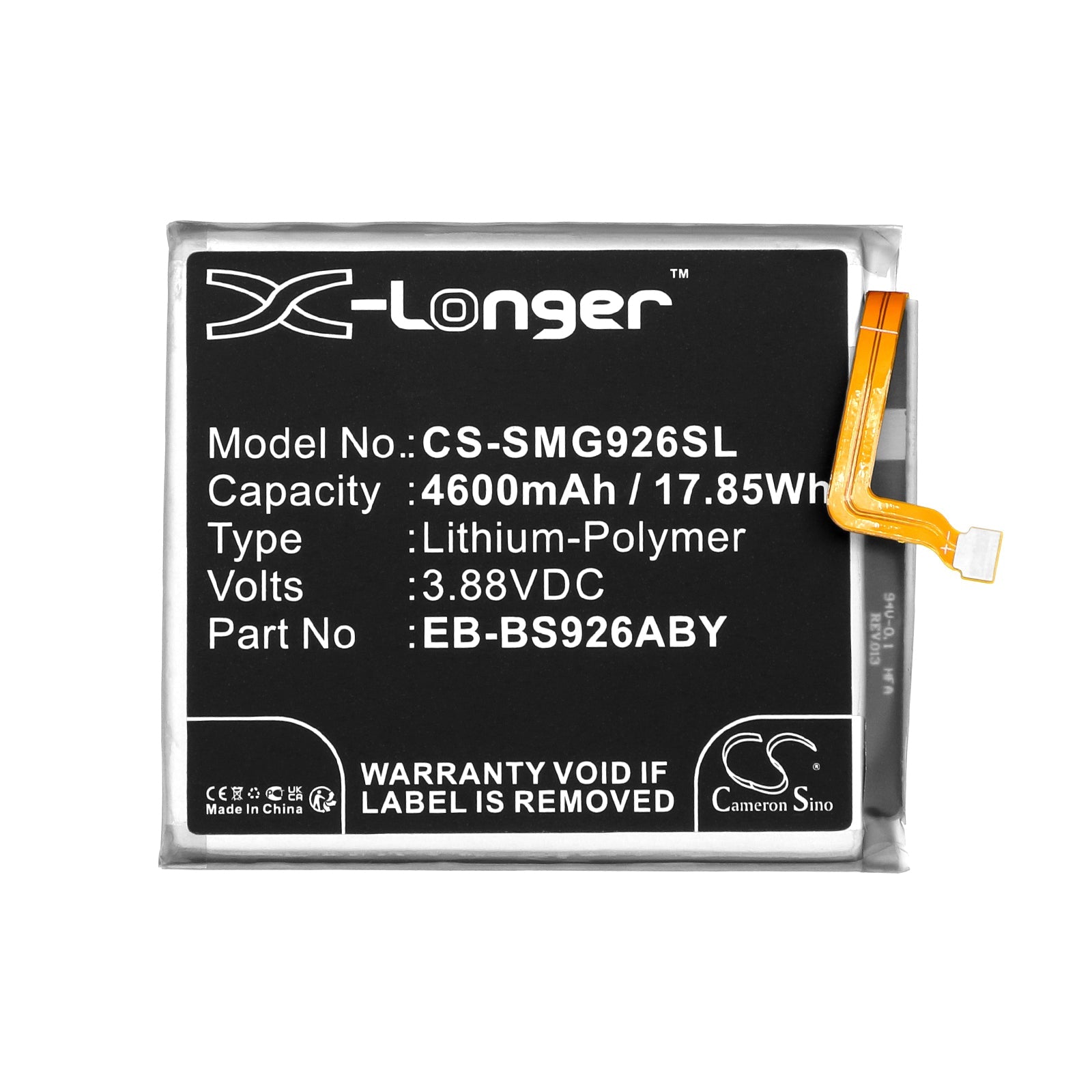 Li-Polymer, Mobile, SmartPhone Battery fits Samsung Galaxy S24 Plus, Galaxy S24+, 3.88V, 4600mAh Mobile & SmartPhone Cameron Sino Technology Limited