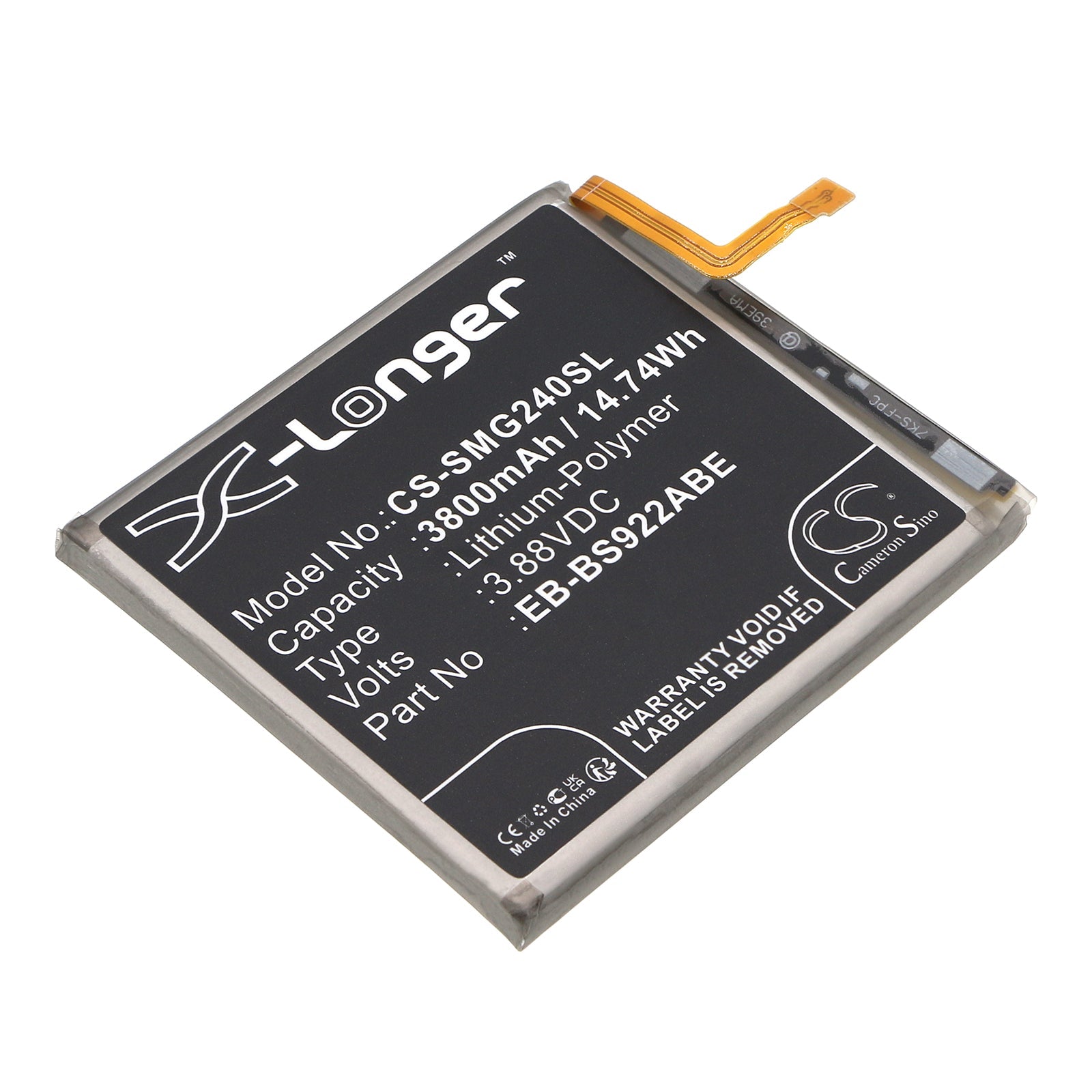 Li - Polymer, Mobile, SmartPhone Battery fits Samsung Galaxy S24, Sm - s9210, 3.88V, 3800mAh - Batterybuyer.ca