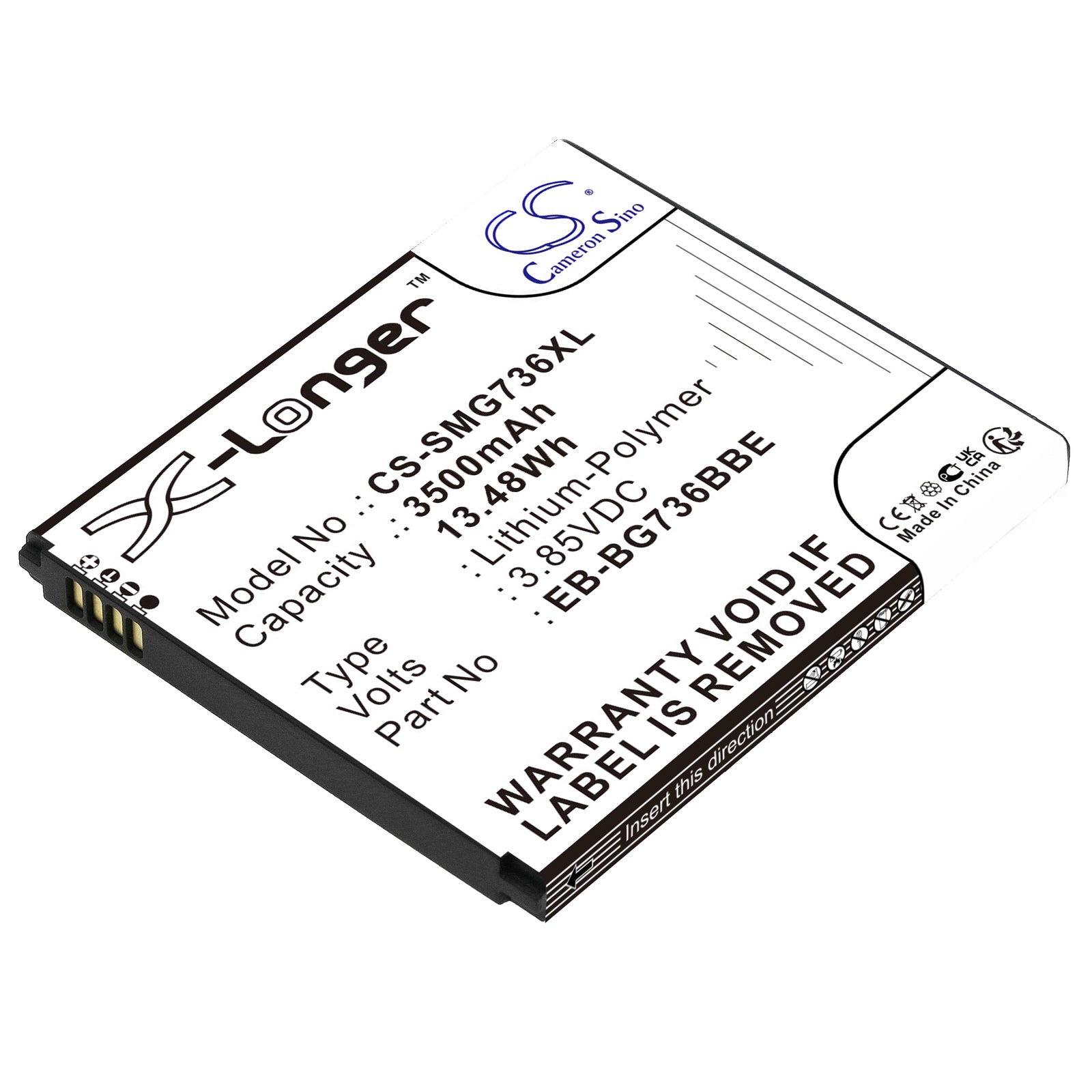 Li - Polymer, Mobile, SmartPhone Battery fits Samsung Galaxy Xcover 6 Pro, Sm - g736b, 3.85V, 3500mAh - Batterybuyer.ca