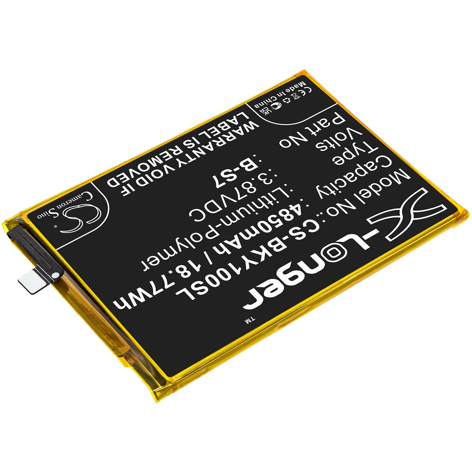 Li-Polymer, Mobile, SmartPhone Battery fits Vivo Y01, 3.87V, 4850mAh Mobile, SmartPhone Cameron Sino Technology Limited