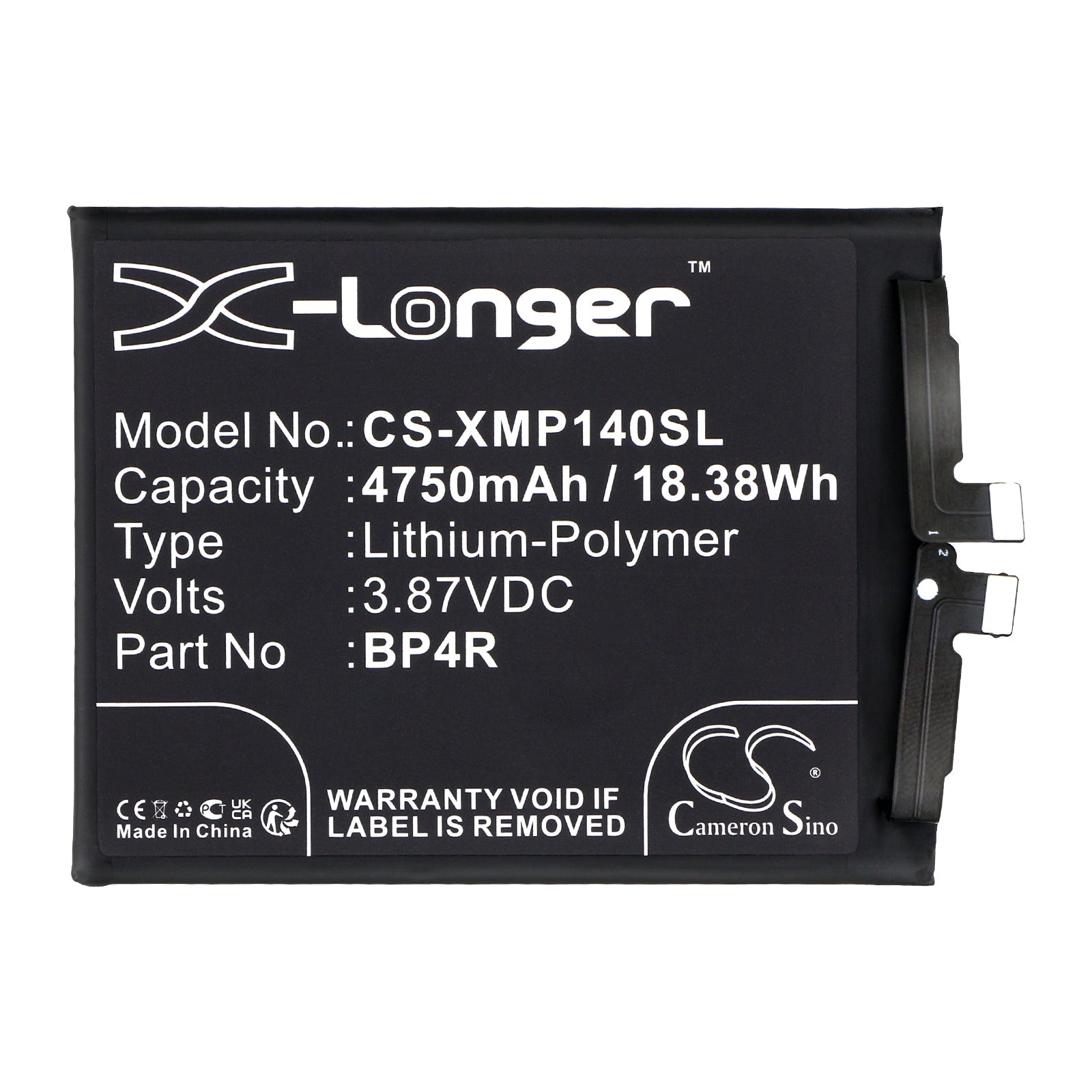 Li-Polymer, Mobile, SmartPhone Battery fits Xiaomi 14 Pro, 3.87V, 4750mAh Mobile, SmartPhone Cameron Sino Technology Limited