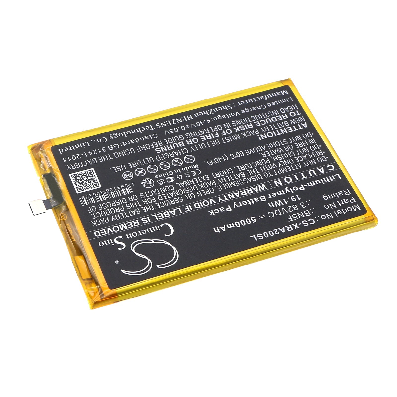 Li-Polymer, Mobile, SmartPhone Battery fits Xiaomi 23026rn54g, 23028rn4dg, 3.82V, 5000mAh Mobile, SmartPhone Cameron Sino Technology Limited