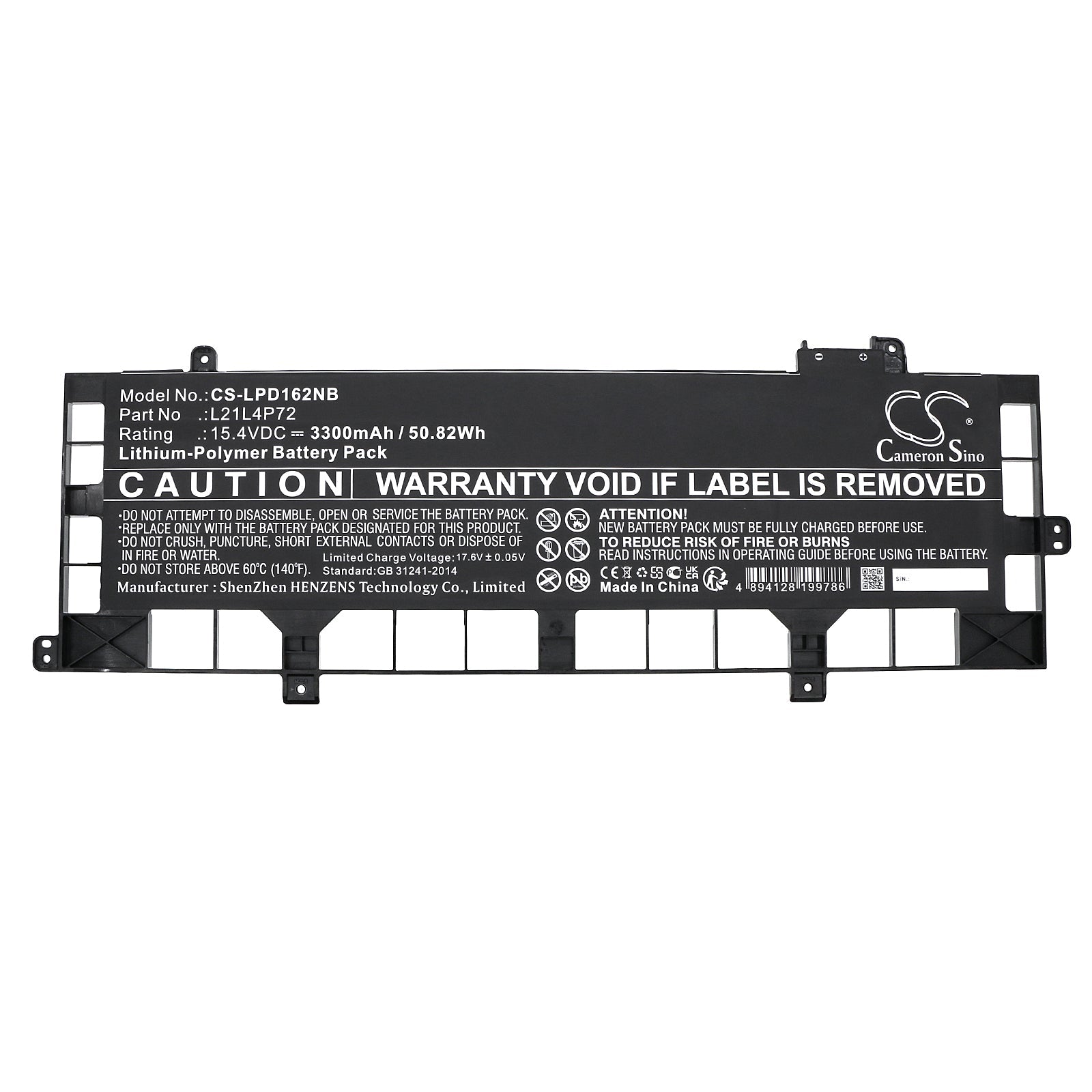 Li-Polymer, Notebook, Laptop Battery fits Lenovo Thinkpad P16s Gen 1(amd)21ck00, Thinkpad P16s Gen 1(amd)21ck00, 15.4V, 3300mAh Notebook, Laptop Cameron Sino Technology Limited