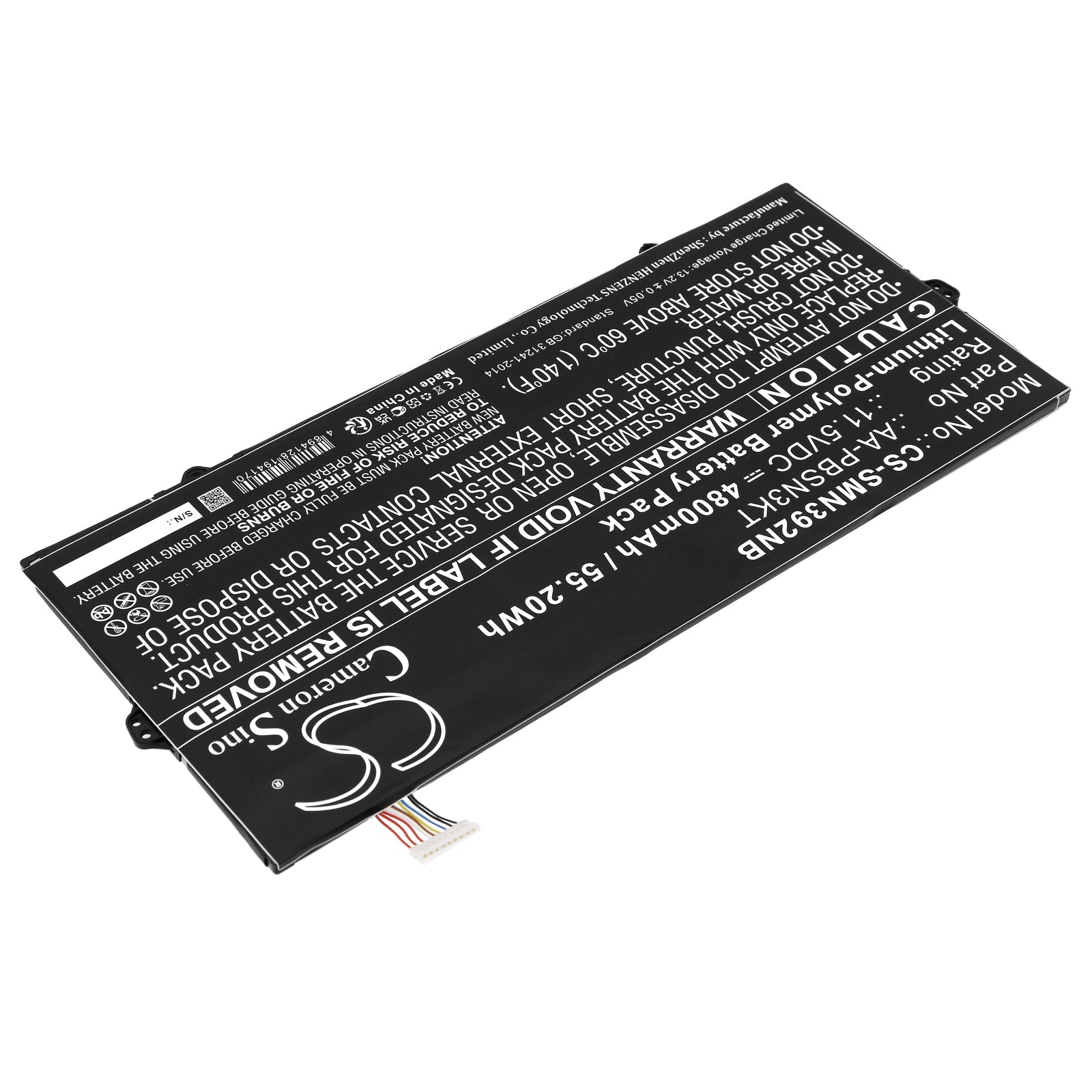 Li-Polymer, Notebook, Laptop Battery fits Samsung 730mbe, Notebook 7 Np730xbe, 11.5V, 4800mAh Notebook, Laptop Cameron Sino Technology Limited