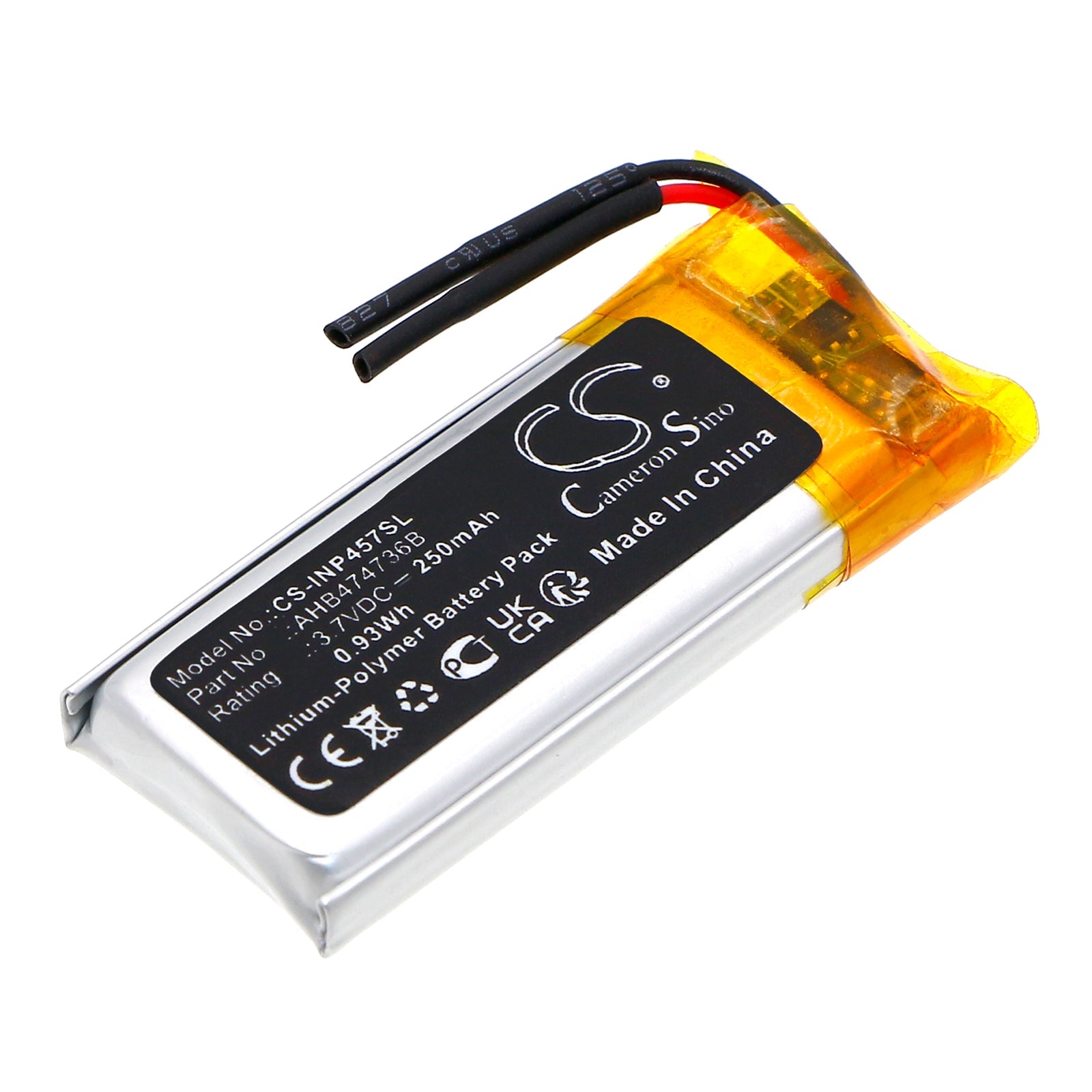 Li-Polymer, Payment Terminal Battery fits Ingenico Rp457, Rp457c, 3.7V, 250mAh Payment Terminal Cameron Sino Technology Limited