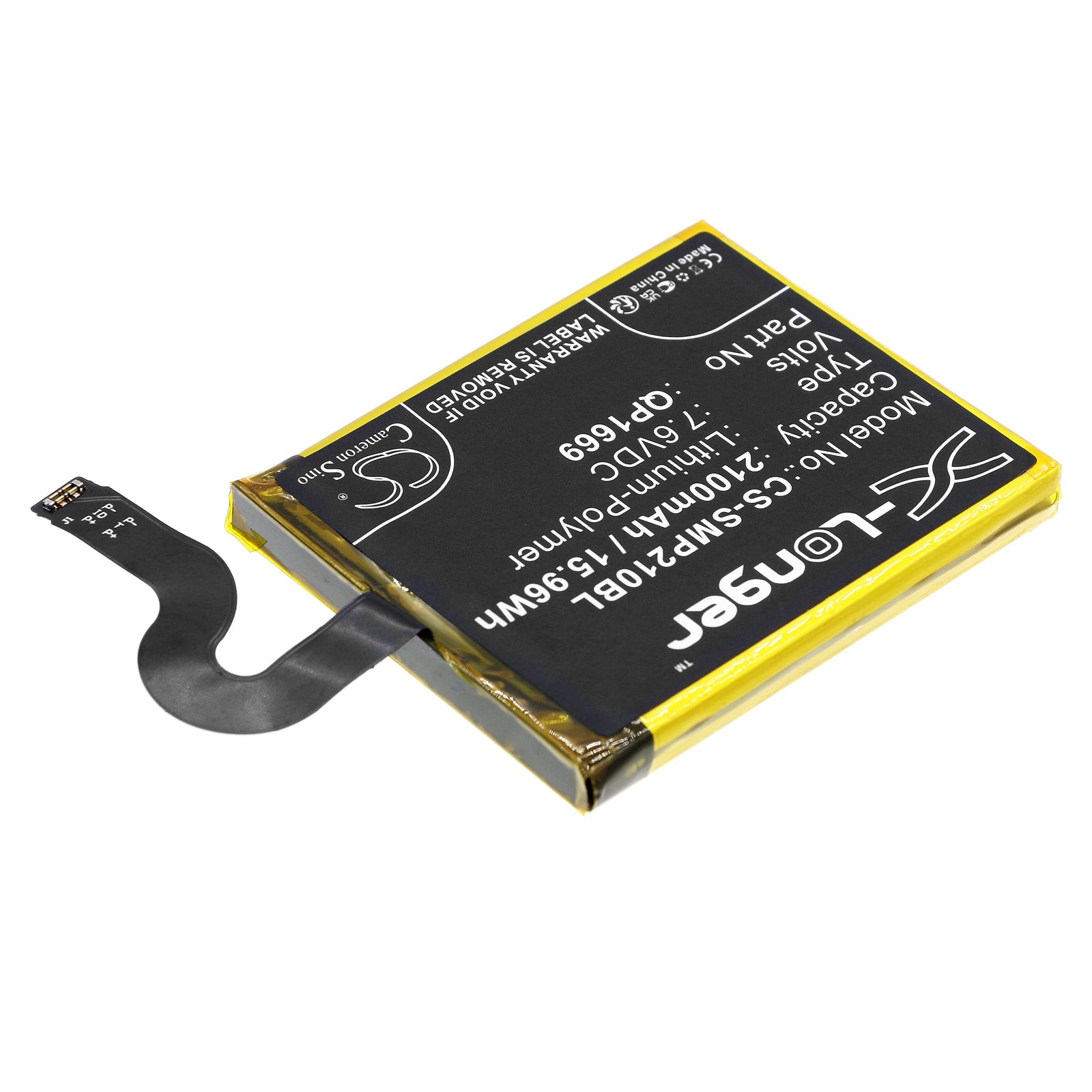 Li-Polymer, Payment Terminal Battery fits Sunmi V2 Pro, 7.6V, 2100mAh Payment Terminal Cameron Sino Technology Limited