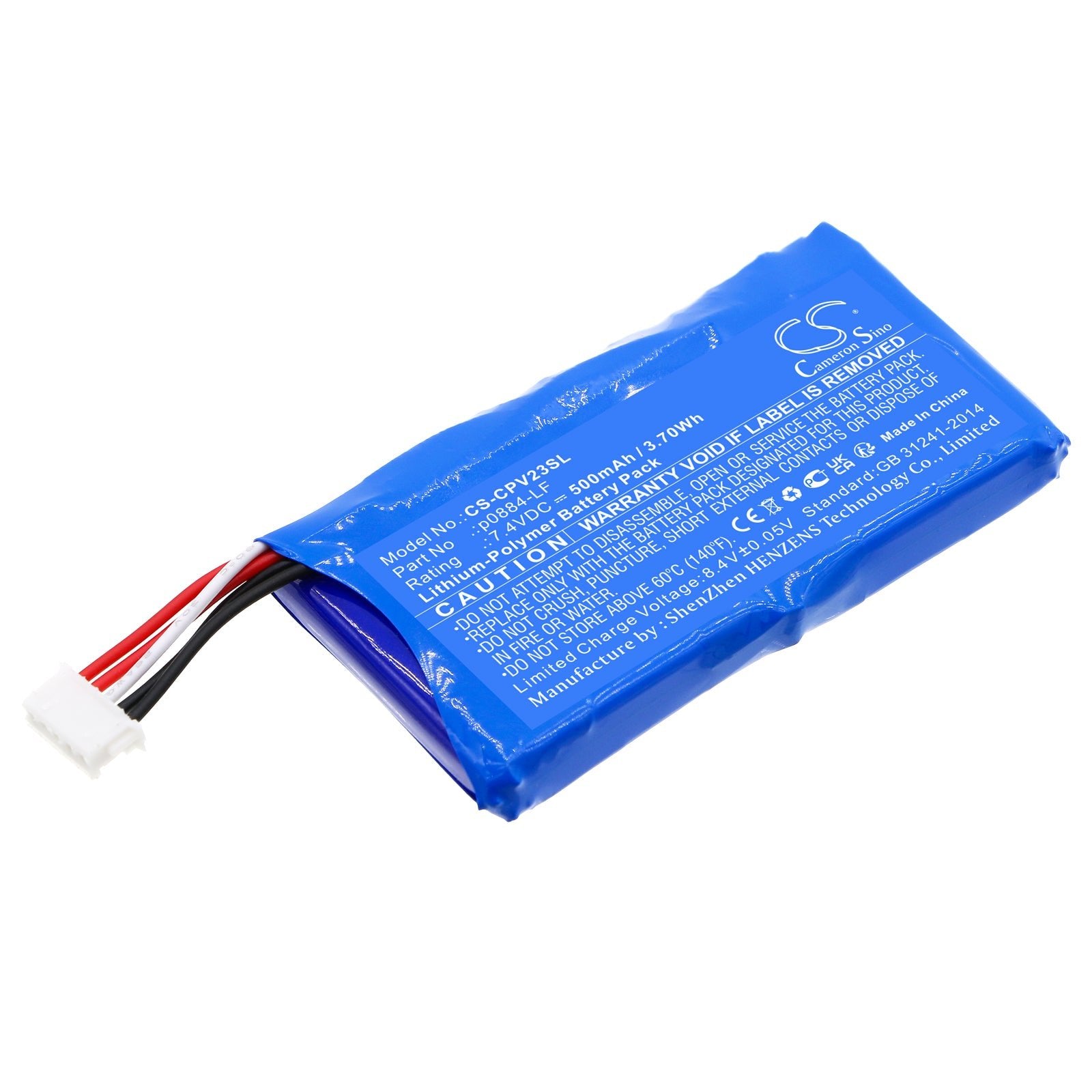 Li-Polymer, Printer Battery fits Canon Inspic, Pv123, 7.4V, 500mAh Printer Cameron Sino Technology Limited