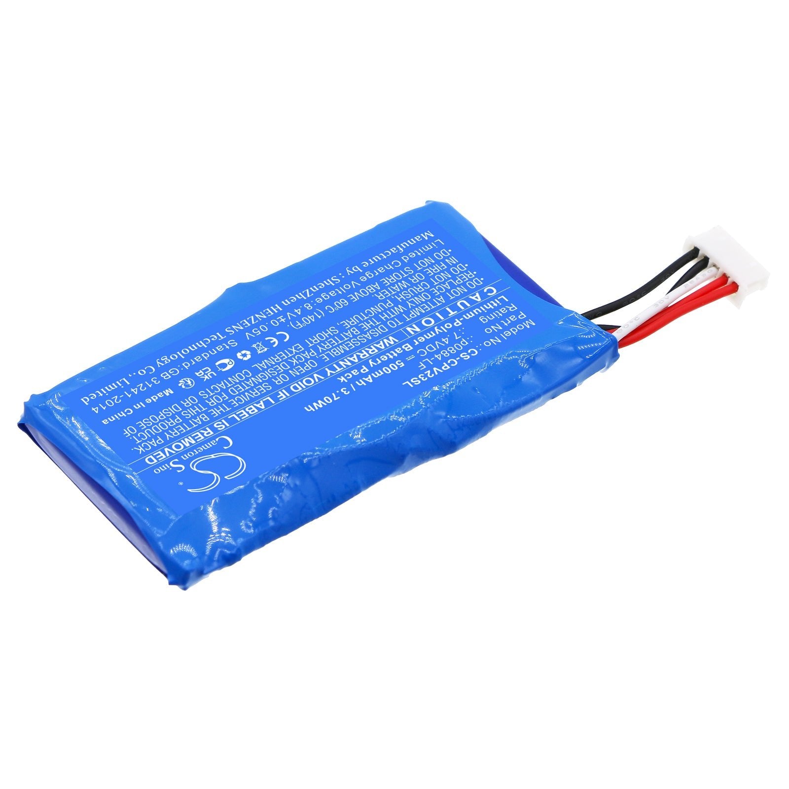 Li-Polymer, Printer Battery fits Canon Inspic, Pv123, 7.4V, 500mAh Printer Cameron Sino Technology Limited