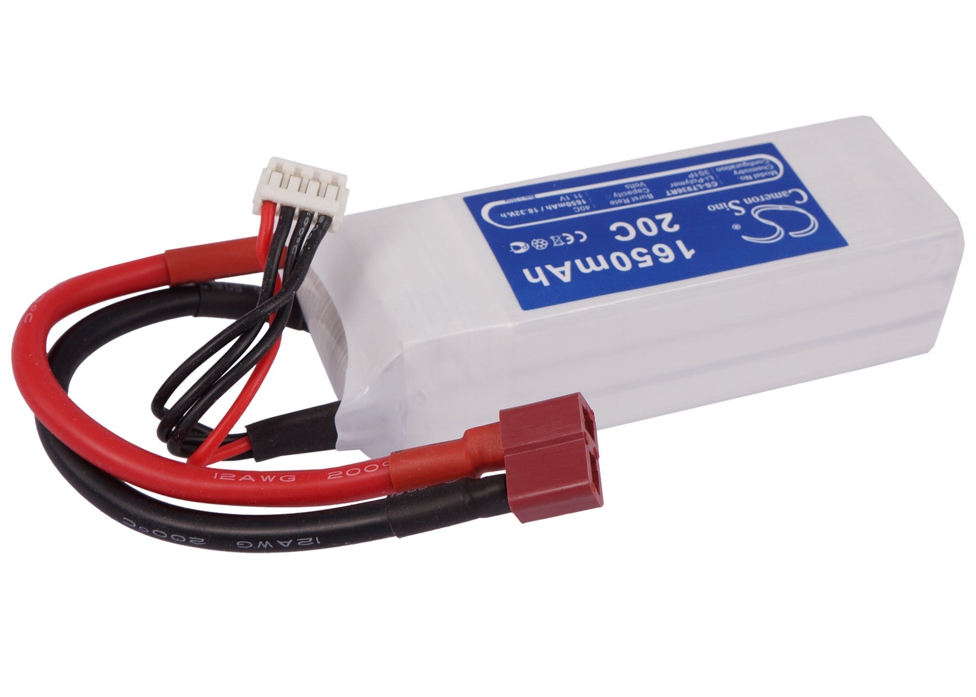 Li-Polymer, RC Battery fits Rc Cs-lt936rt, 11.1V, 1650mAh RC Cameron Sino Technology Limited