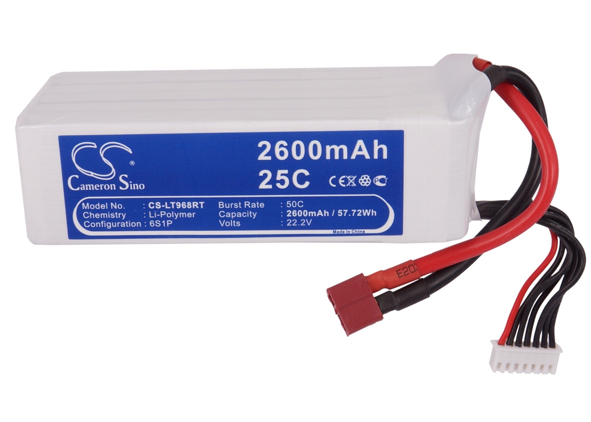 Li-Polymer, RC Battery fits Rc Cs-lt968rt, Rc Cs-lt968rt, 22.2V, 2600mAh RC Cameron Sino Technology Limited