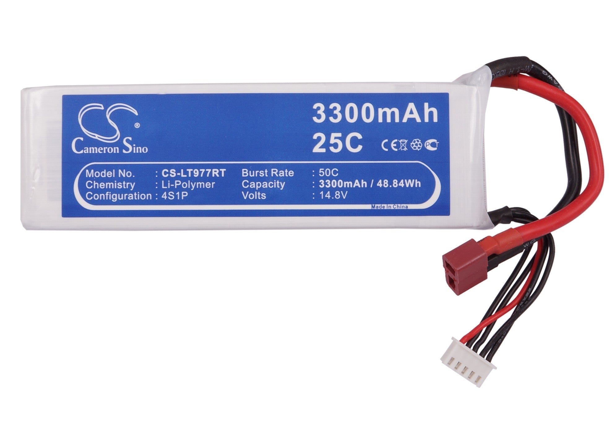 Li-Polymer, RC Battery fits Rc Cs-lt977rt, Rc Cs-lt977rt, 14.8V, 3300mAh RC Cameron Sino Technology Limited