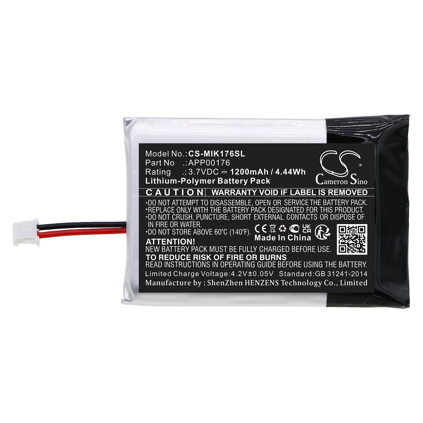 Li-Polymer, Remote Control Battery fits Minn Kota Ipilot Link Remote Bt, 3.7V, 1200mAh Remote Control Cameron Sino Technology Limited