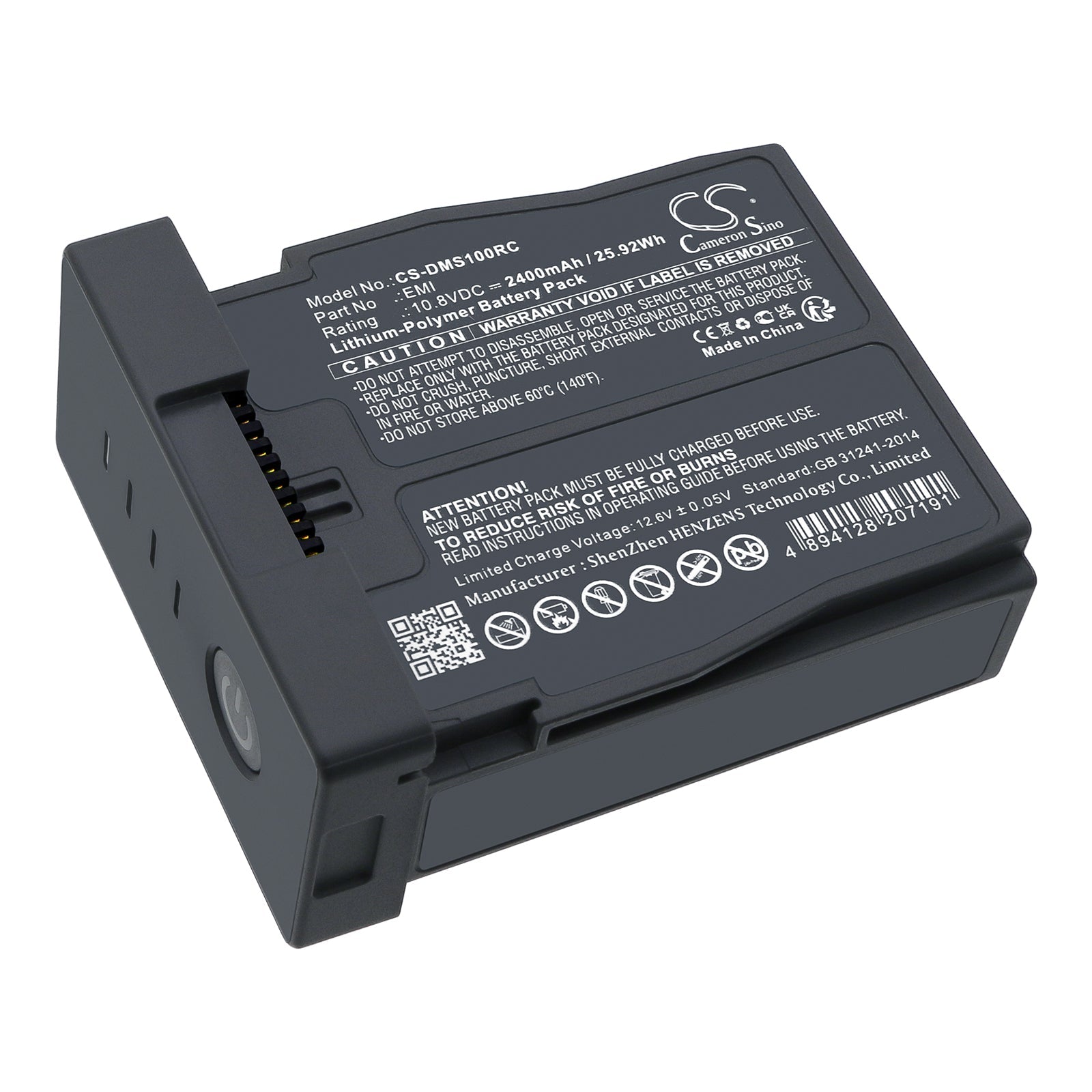 Li-Polymer, Robot Battery fits Dji Robomaster S1, 10.8V, 2400mAh Robot Cameron Sino Technology Limited