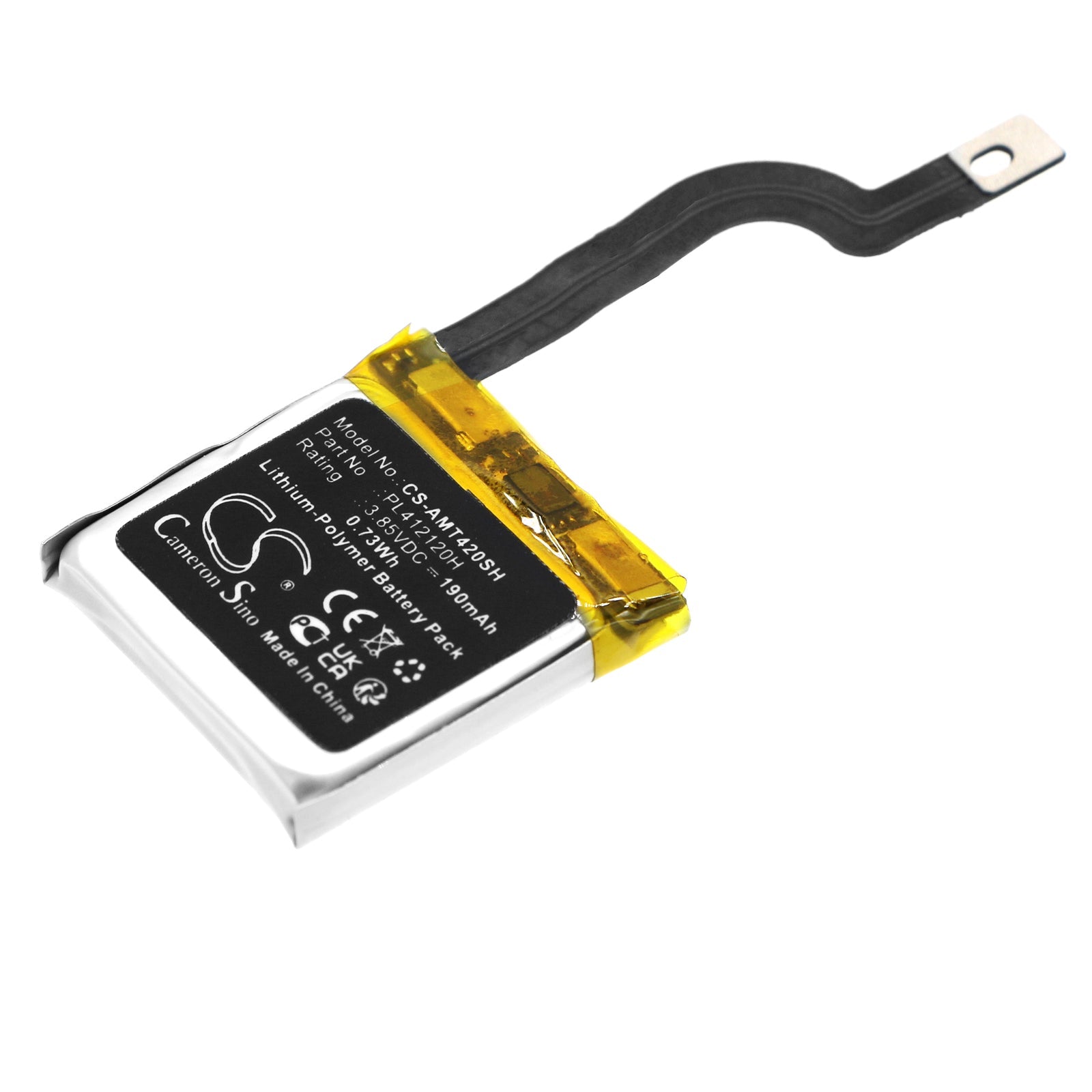 Li-Polymer, Smartwatch Battery fits Amazfit Gtr 42mm, 3.85V, 190mAh Smartwatch Cameron Sino Technology Limited