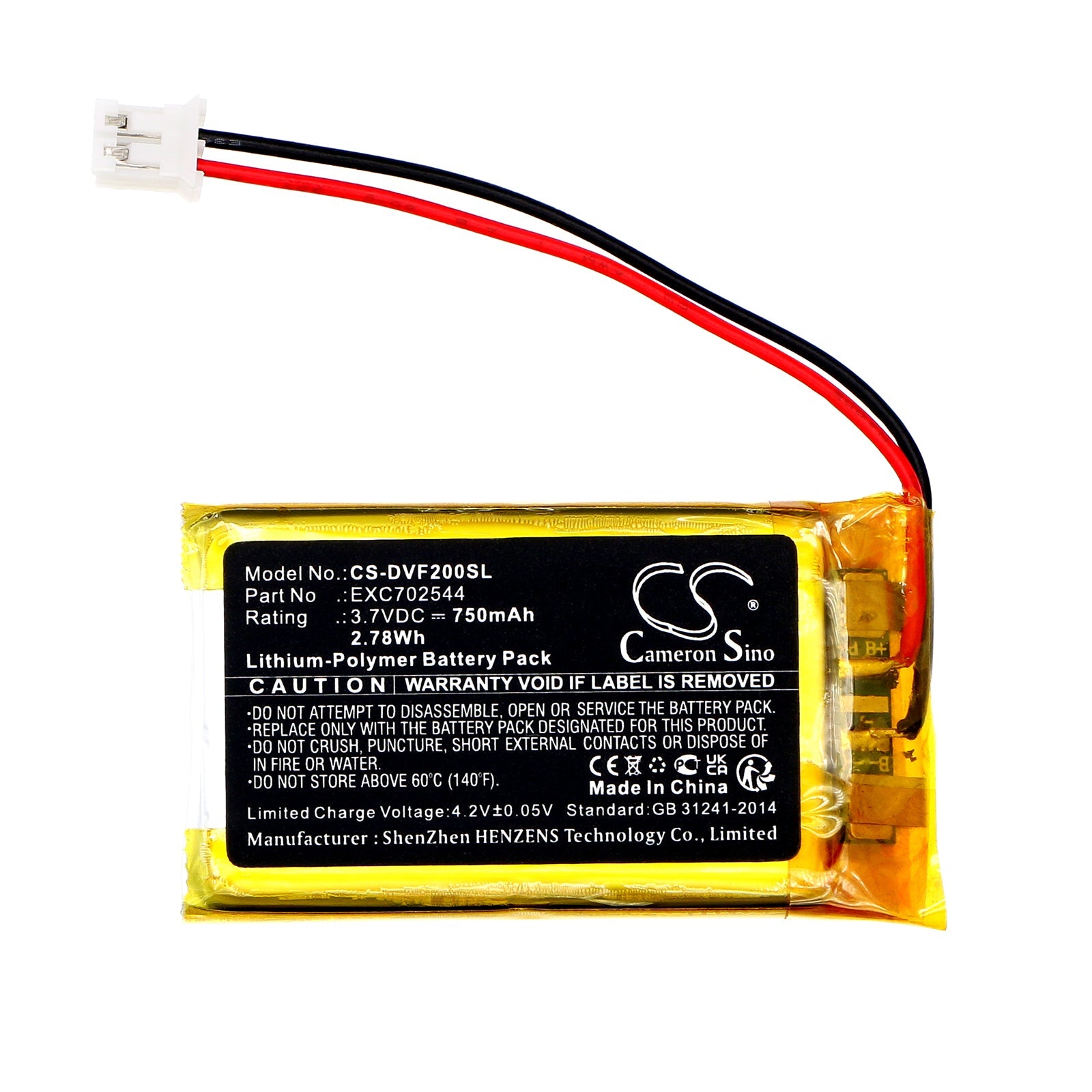 Li-Polymer, Speaker Battery fits Divoom Ifit 2, Ifit-2, 3.7V, 750mAh Speaker Cameron Sino Technology Limited