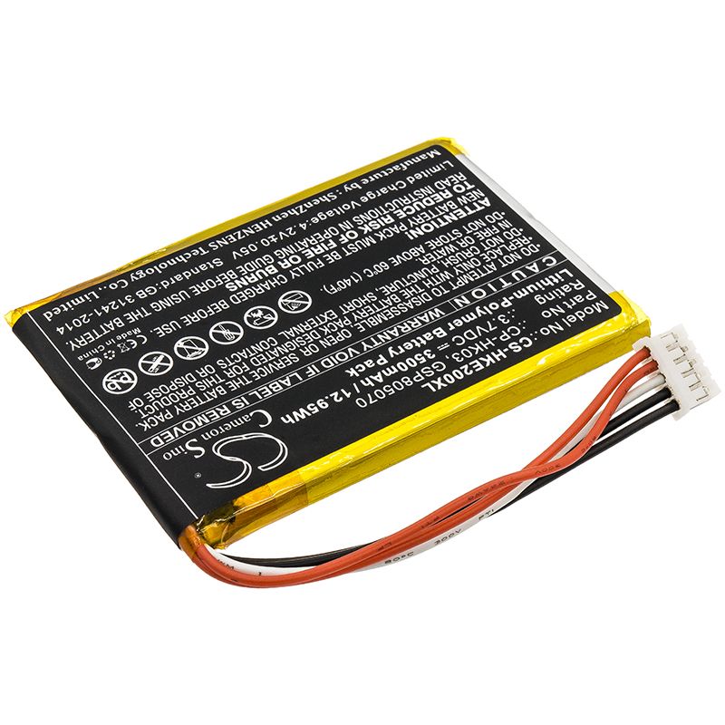 Li-Polymer Speaker Battery fits Harman/kardon, Esquire 2 3.7V, 3500mAh Speaker Cameron Sino Technology Limited