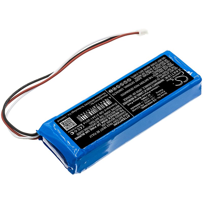 Li-Polymer Speaker Battery fits Harman/kardon, Jn14bkh00468, Onyx 11.1V, 2500mAh Speaker Cameron Sino Technology Limited