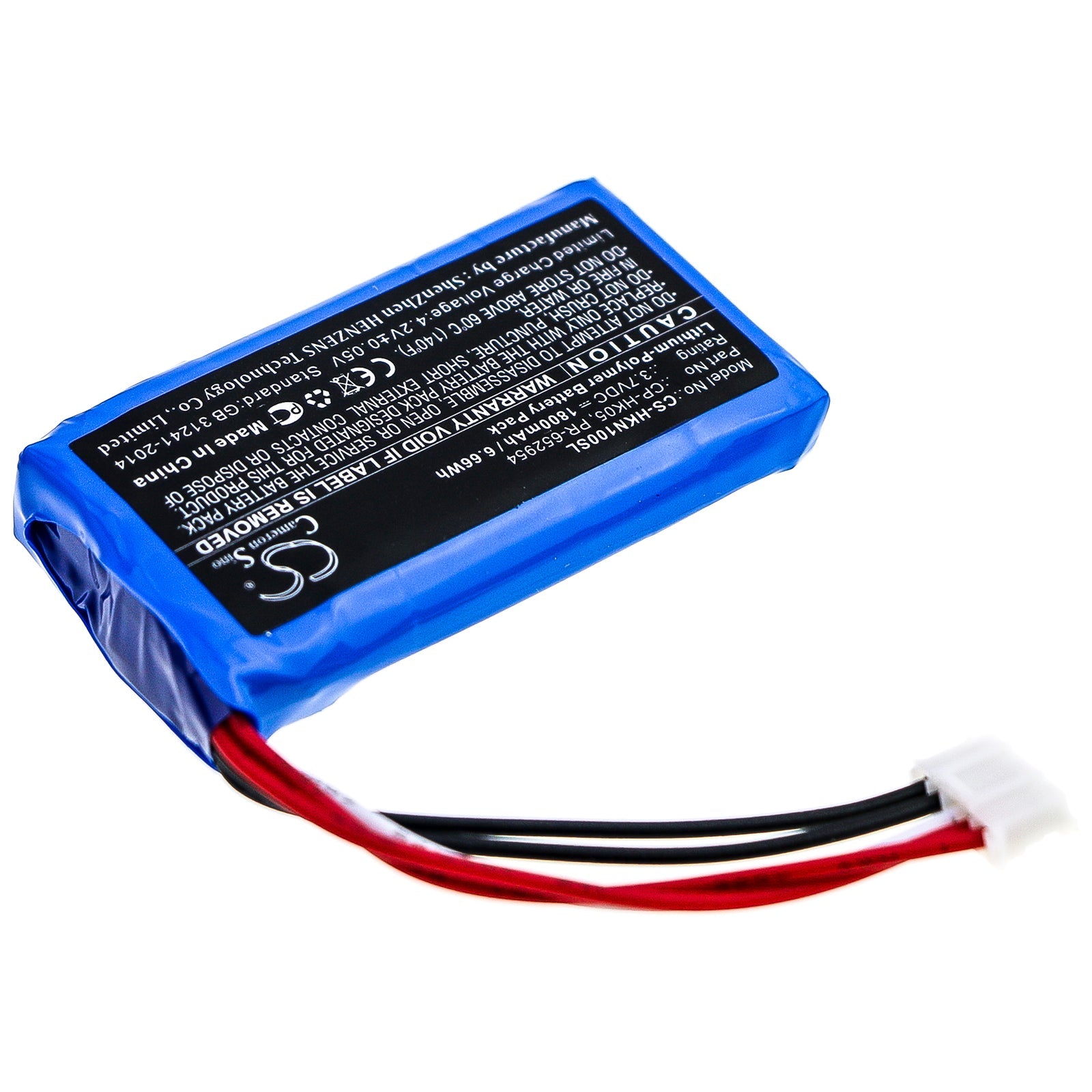 Li-Polymer Speaker Battery fits Harman/kardon, One 3.7V, 1800mAh Speaker Cameron Sino Technology Limited