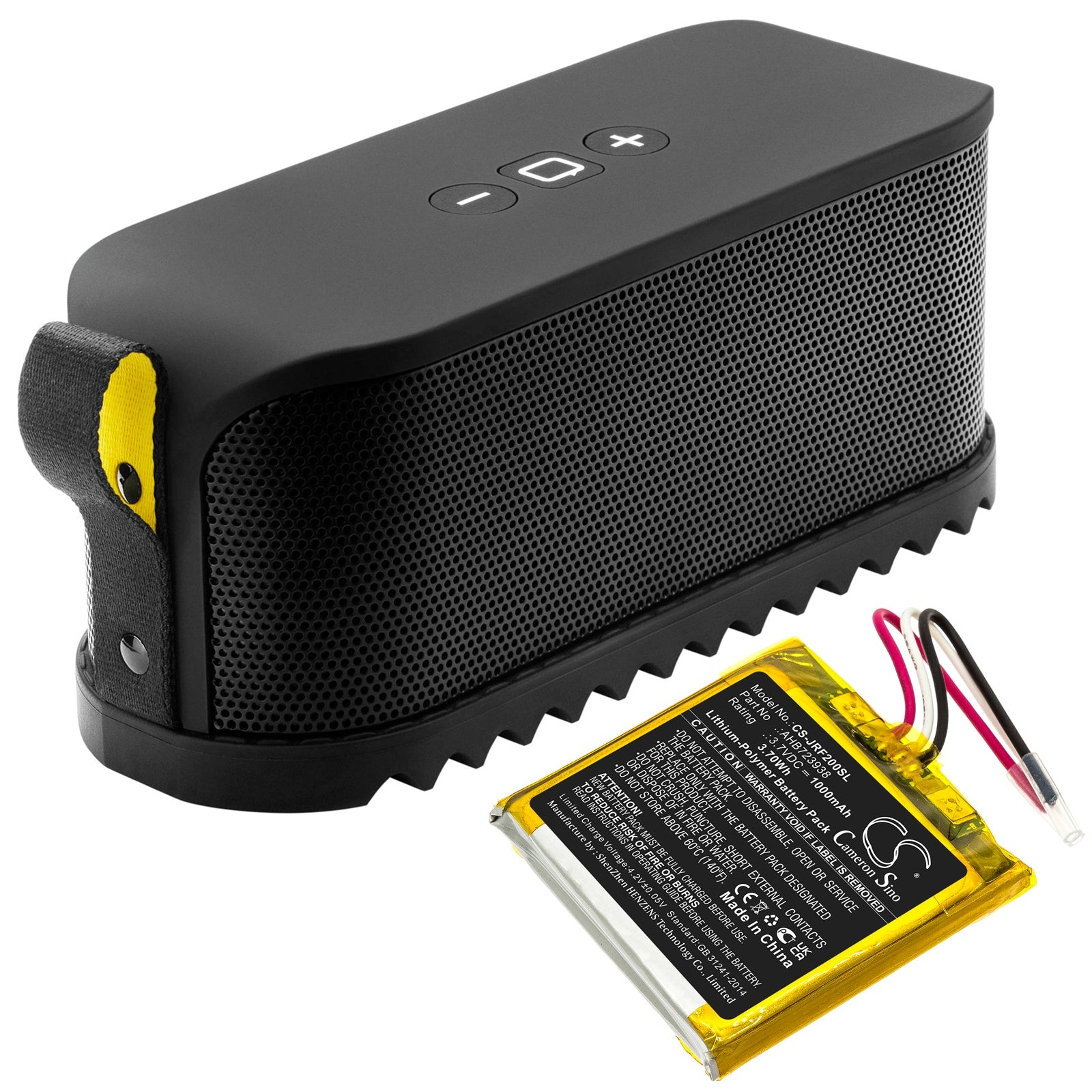Li-Polymer, Speaker Battery fits Jabra Hfs200, Solemate, 3.7V, 1000mAh Speaker Cameron Sino Technology Limited