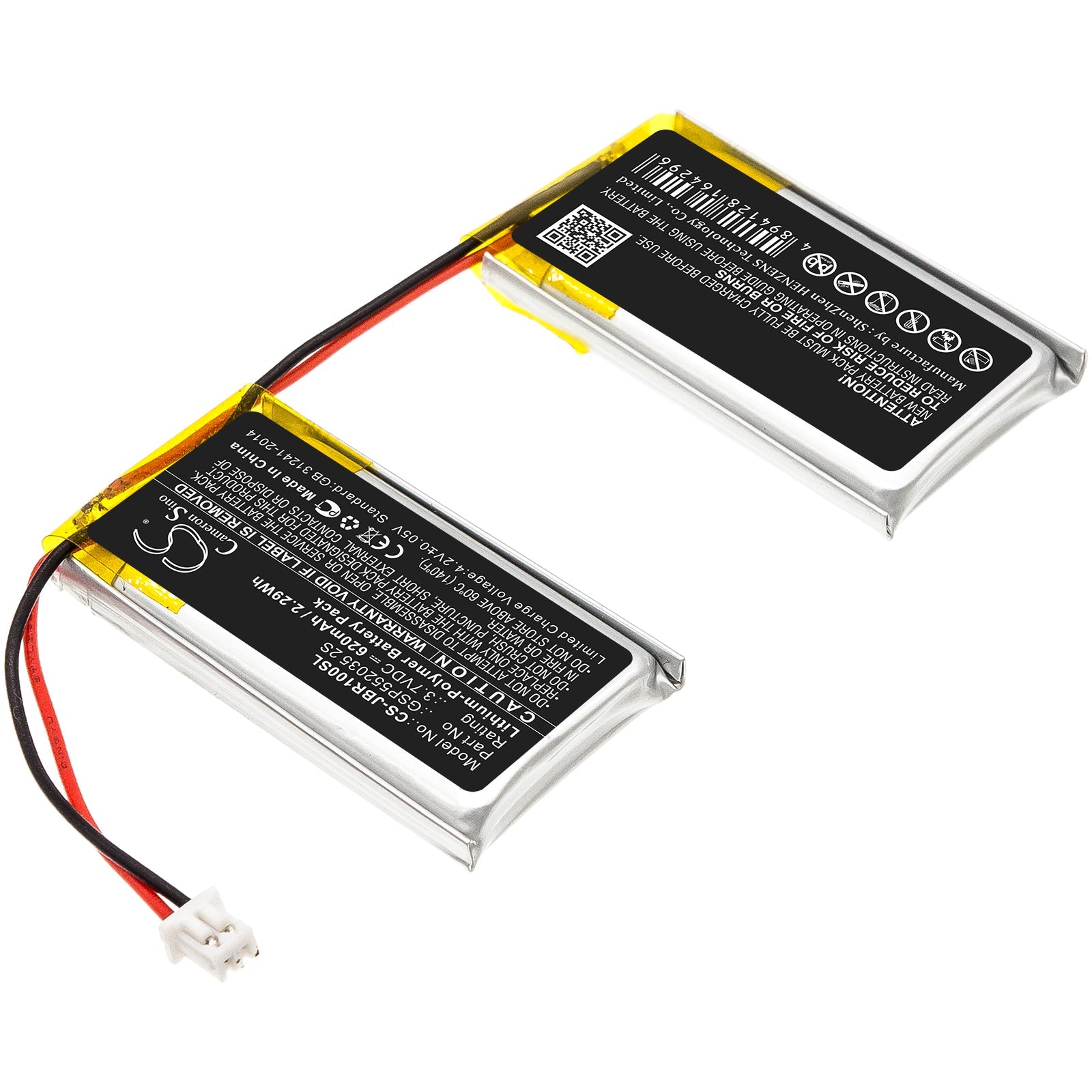 Li-Polymer Speaker Battery fits Jbl, Rock 3.7V, 620mAh Speaker Cameron Sino Technology Limited